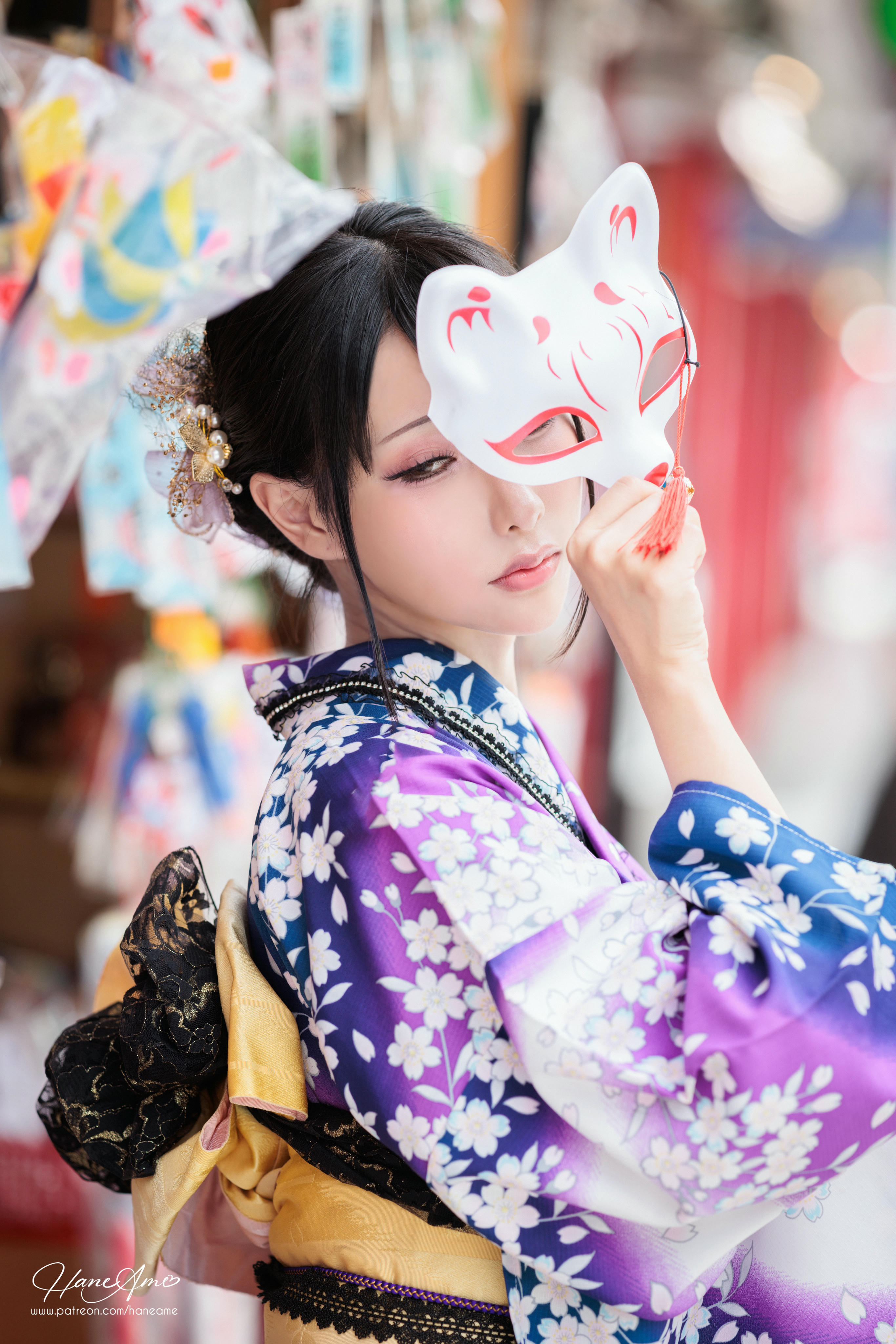 HaneAme雨波 NO.232 202301月订阅 [206P11V 2.39GB]-Original_Violet Kimono_紫羅蘭夏日浴衣_第4集