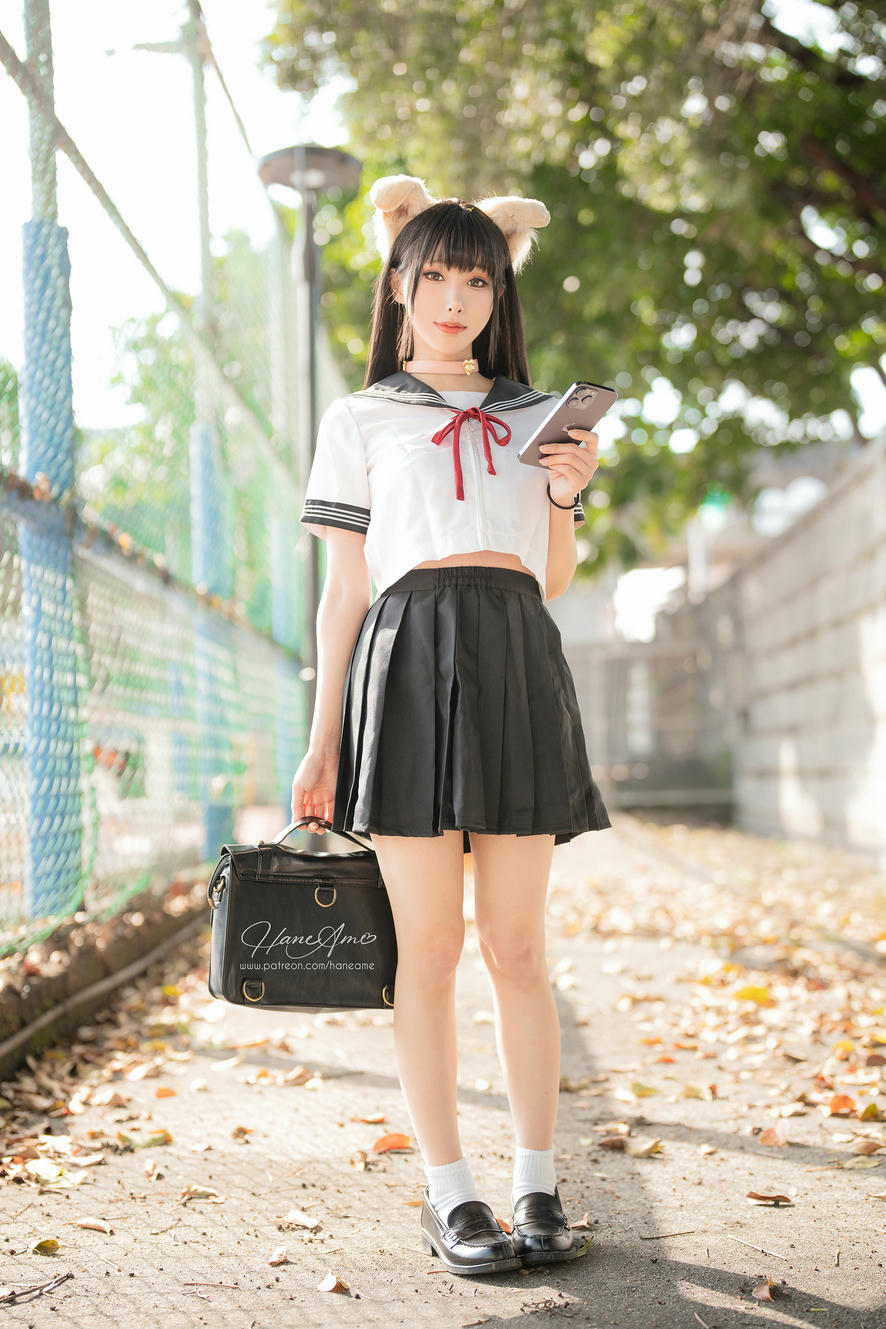 HaneAme雨波 NO.235 2月 柴犬學妹波波 [51P4V 400MB]_第1集