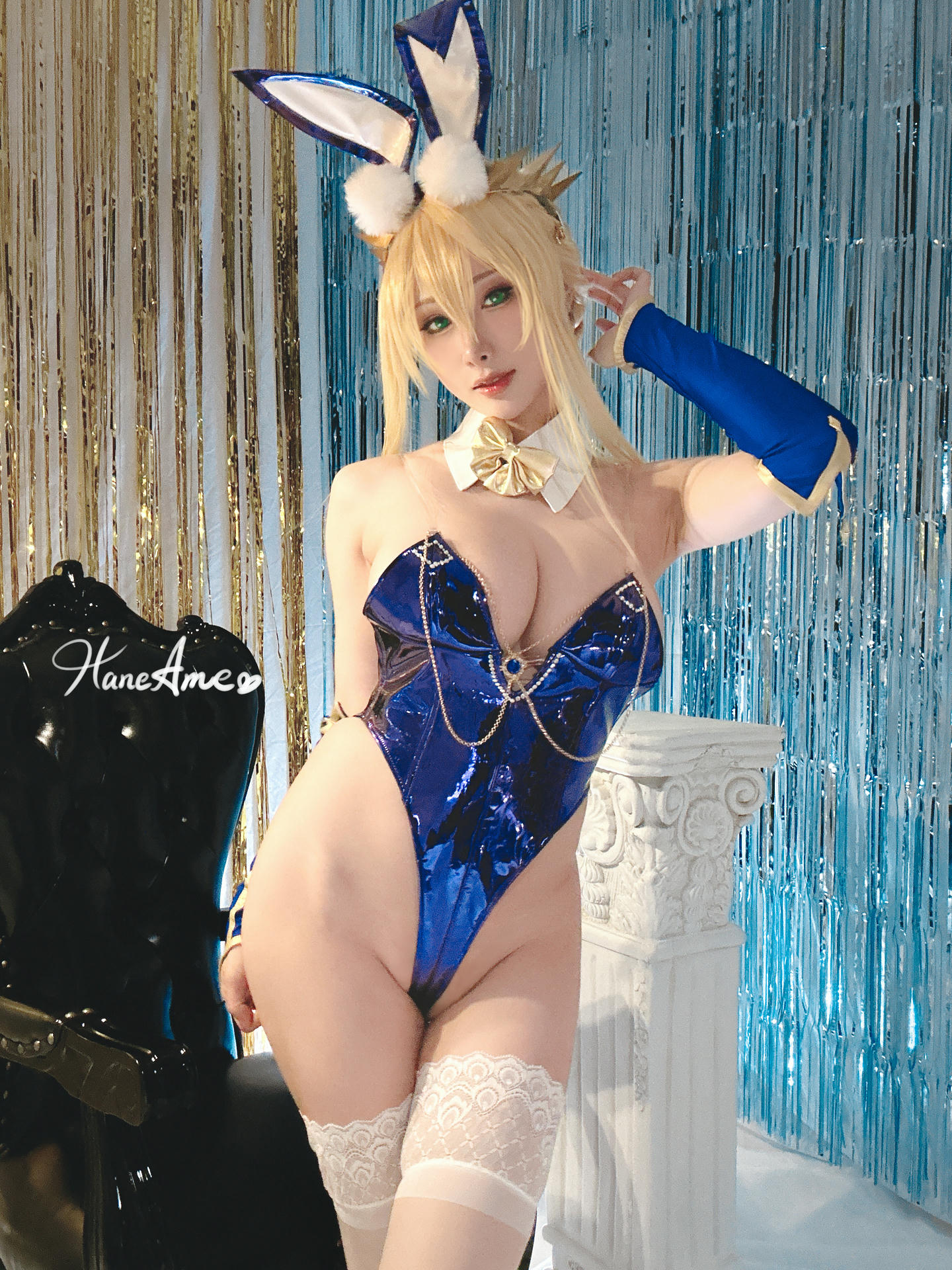 HaneAme雨波 NO.242 2023 04订阅 [148P7V 1.58GB]-FGO_Altoria lancer_Blue bunny 藍金兔女郎_第2集