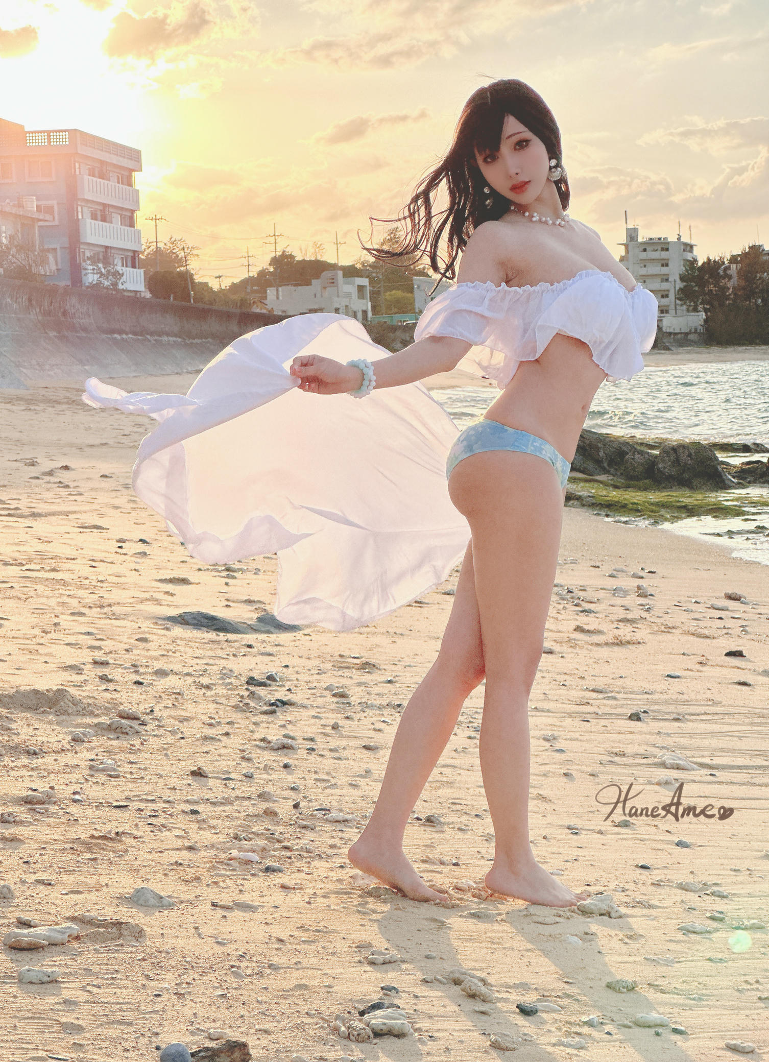 HaneAme雨波 NO.243 2023 05订阅 [155P11V 1.66GB]-Original_White sand love in Okinawa_沖繩白沙之戀_第2集