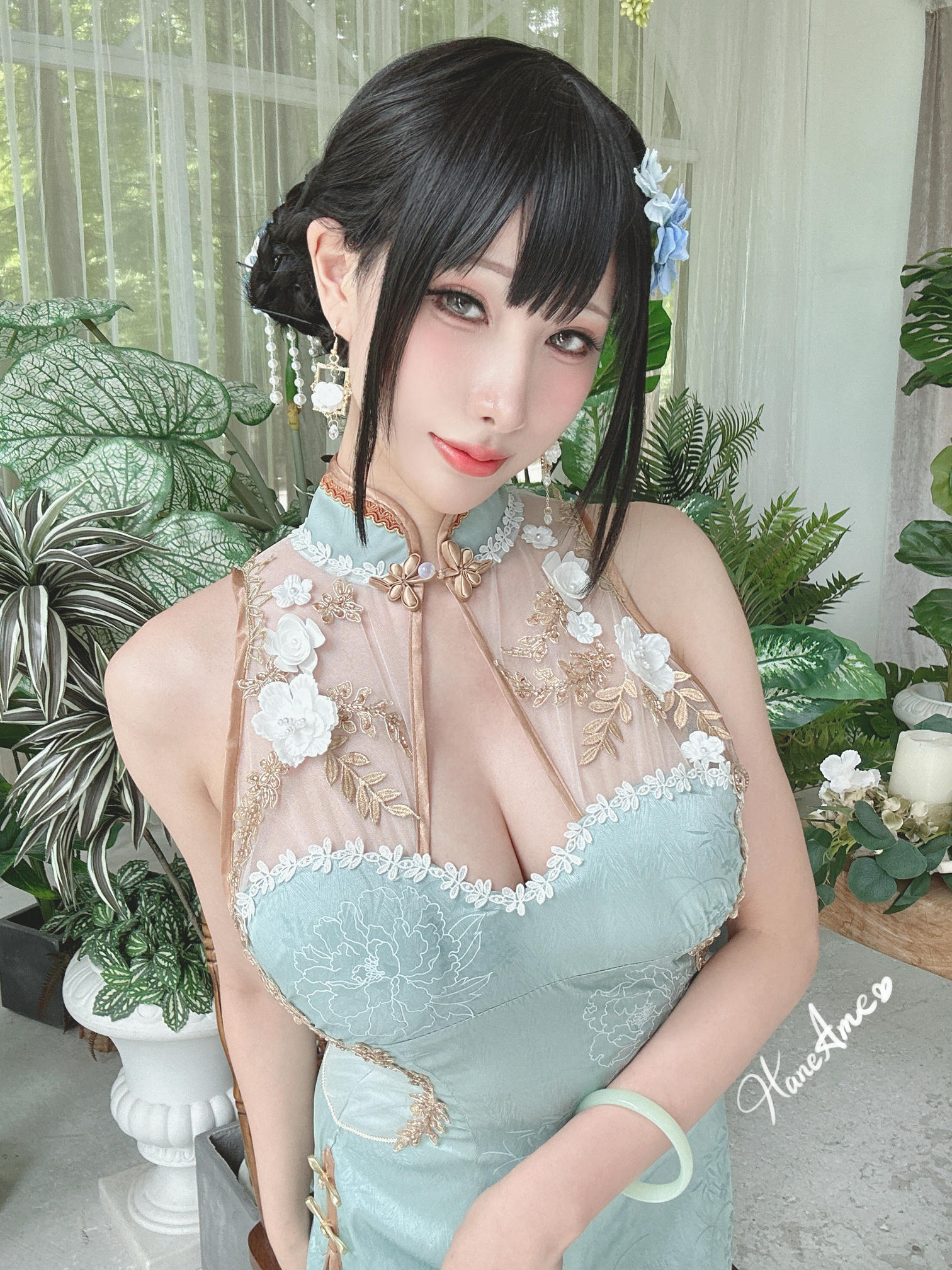 HaneAme雨波 NO.246 Original Jade Qipao 绿韵旗袍 [30P 240MB]_第1集