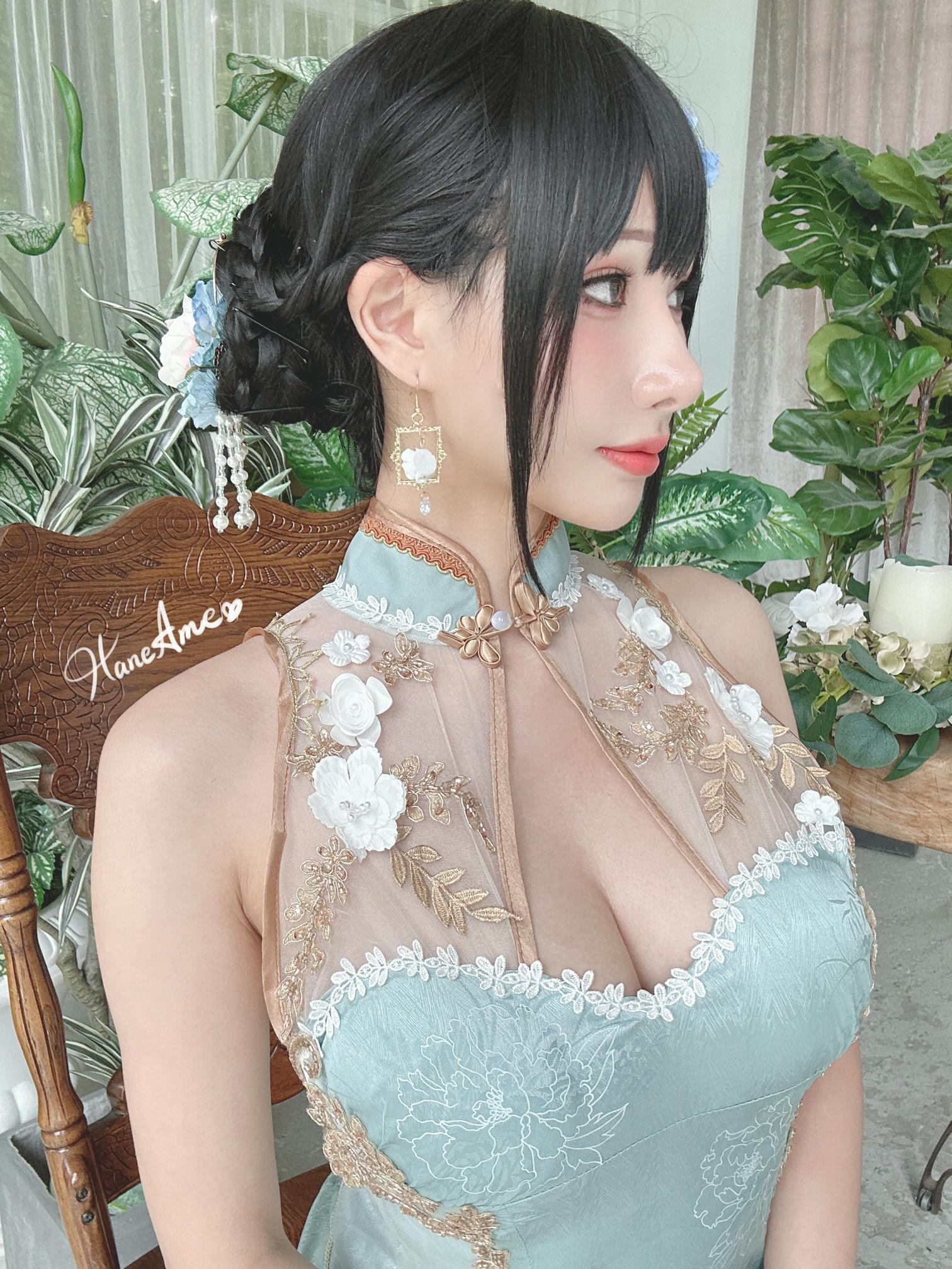 HaneAme雨波 NO.246 Original Jade Qipao 绿韵旗袍 [30P 240MB]_第1集