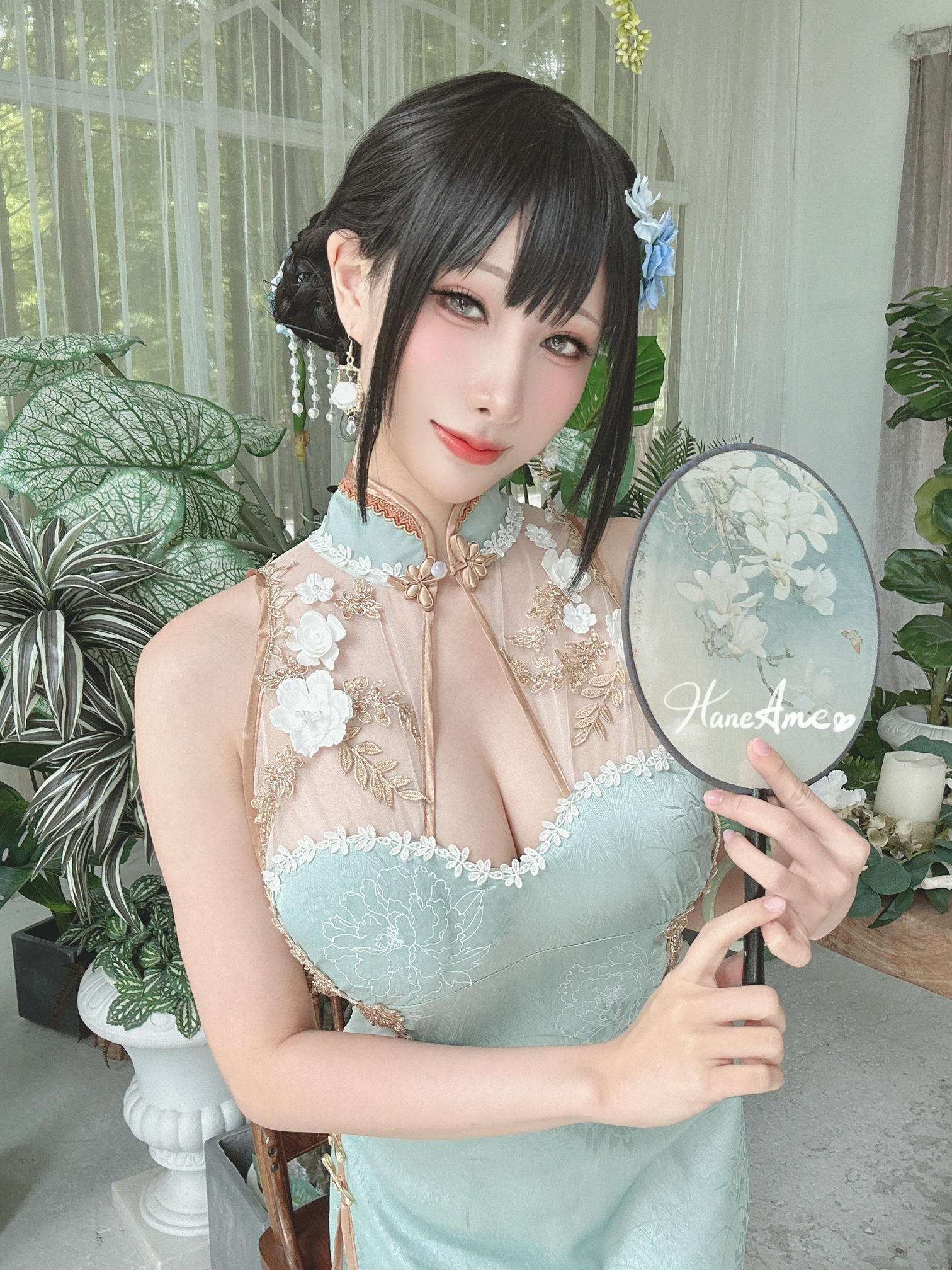 HaneAme雨波 NO.246 Original Jade Qipao 绿韵旗袍 [30P 240MB]_第1集