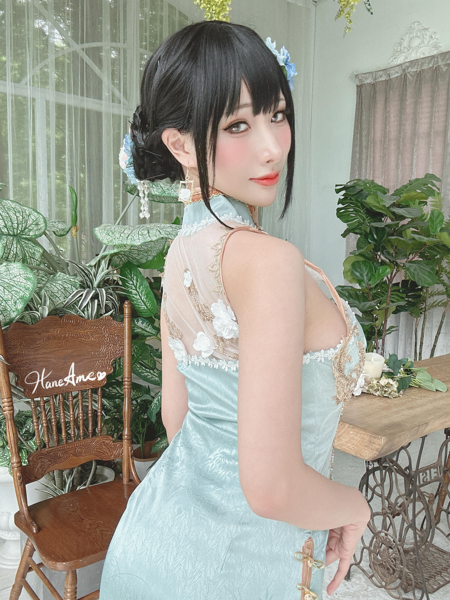 HaneAme雨波 NO.246 Original Jade Qipao 绿韵旗袍 [30P 240MB]_第1集