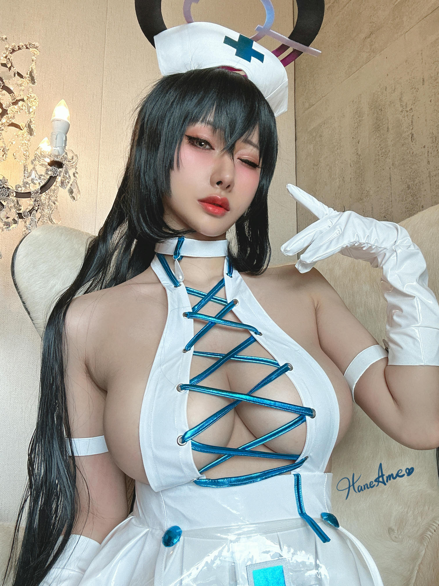 HaneAme雨波 NO.257 碧蓝档案兔女郎写真本自拍 [100P+12V 1.34GB]_第1集