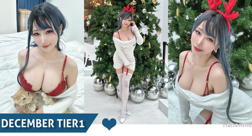 HaneAme雨波 NO.282 2023年12月 合集 [172P 931MB]-Original 2023 White Christmas Moose Onesan_第1集