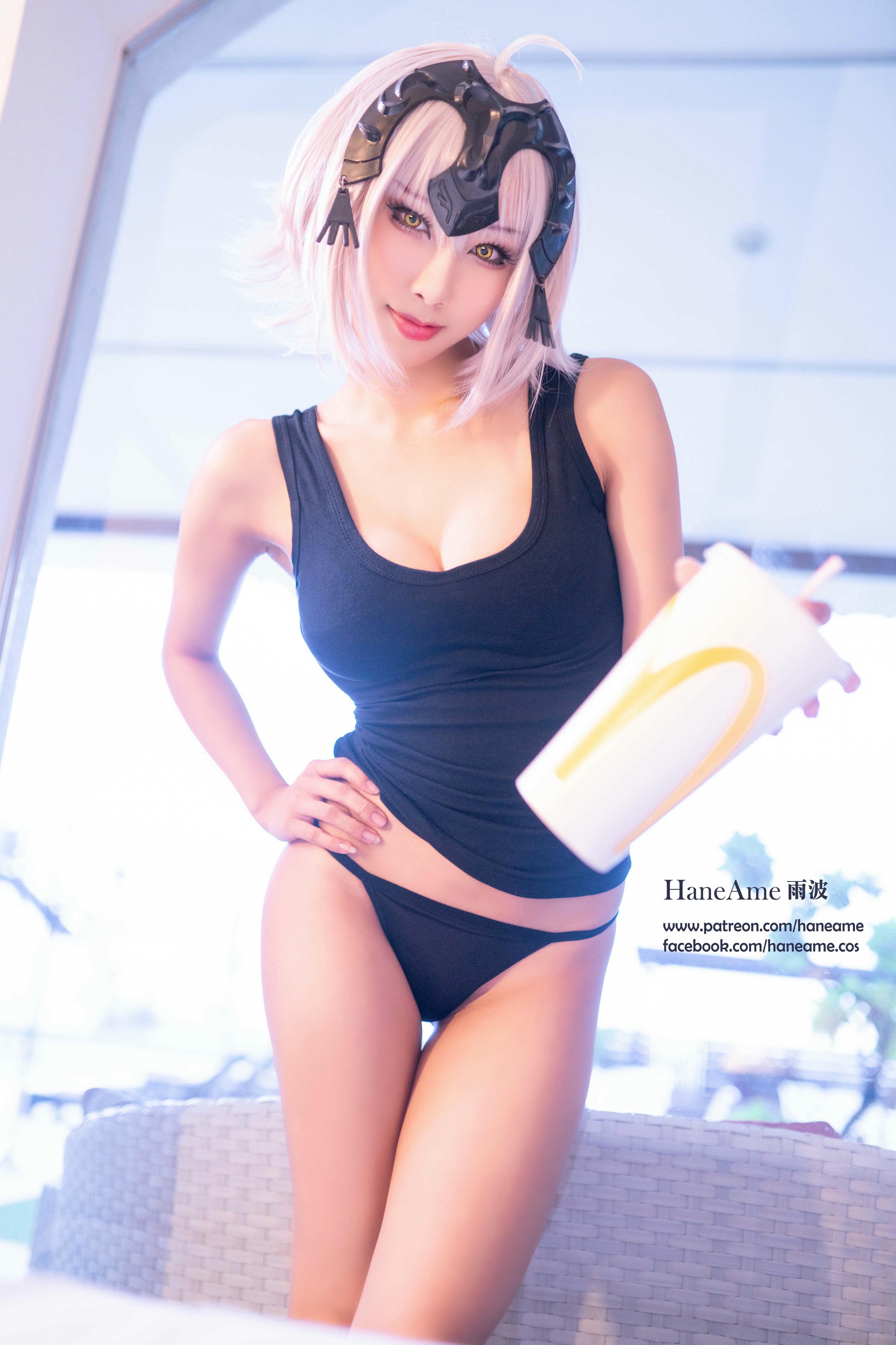 HaneAme雨波 NO.018 Fate series [1123P5V 1.59GB]-Jeane d'arc-Jeane Alter-T-Shirt_第2集