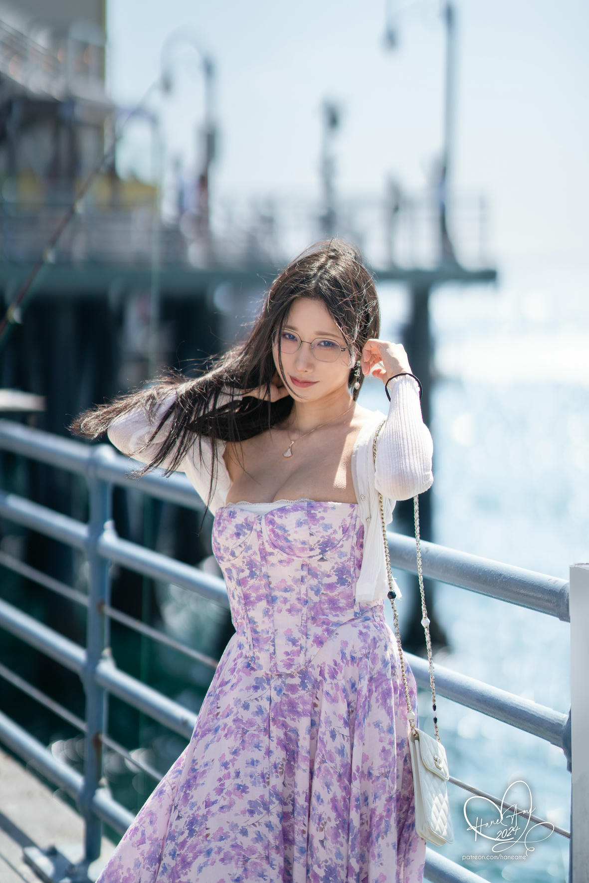 HaneAme雨波 NO.320 24年08月订阅 Glasses Girlfriend USA 眼鏡女友 夏末美國回憶[72P-240.3M]_第1集