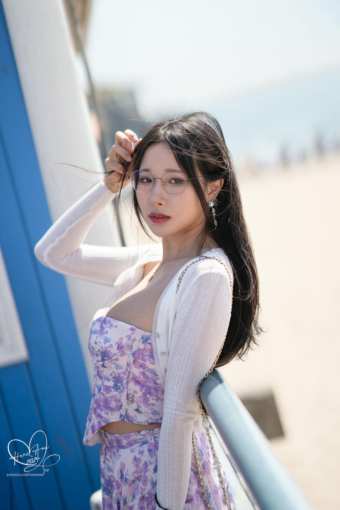HaneAme雨波 NO.320 24年08月订阅 Glasses Girlfriend USA 眼鏡女友 夏末美國回憶[72P-240.3M]_第1集