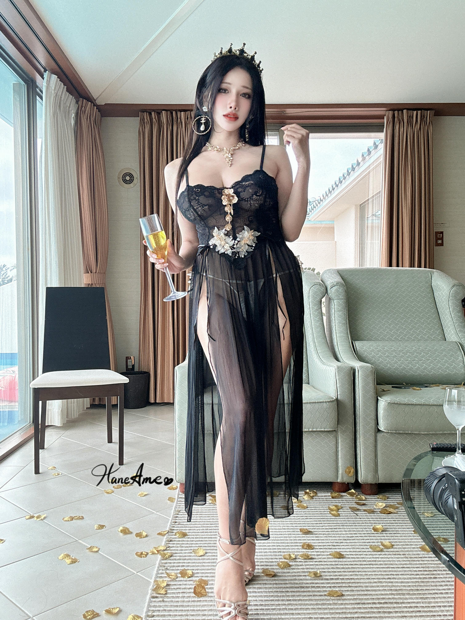 HaneAme雨波 NO.329 24年09月原创 波波2024生日個展女王睡衣 [41P 254MB]_第2集