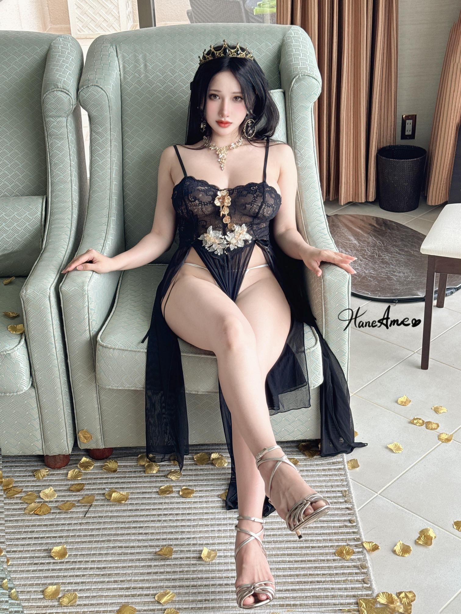 HaneAme雨波 NO.329 24年09月原创 波波2024生日個展女王睡衣 [41P 254MB]_第2集