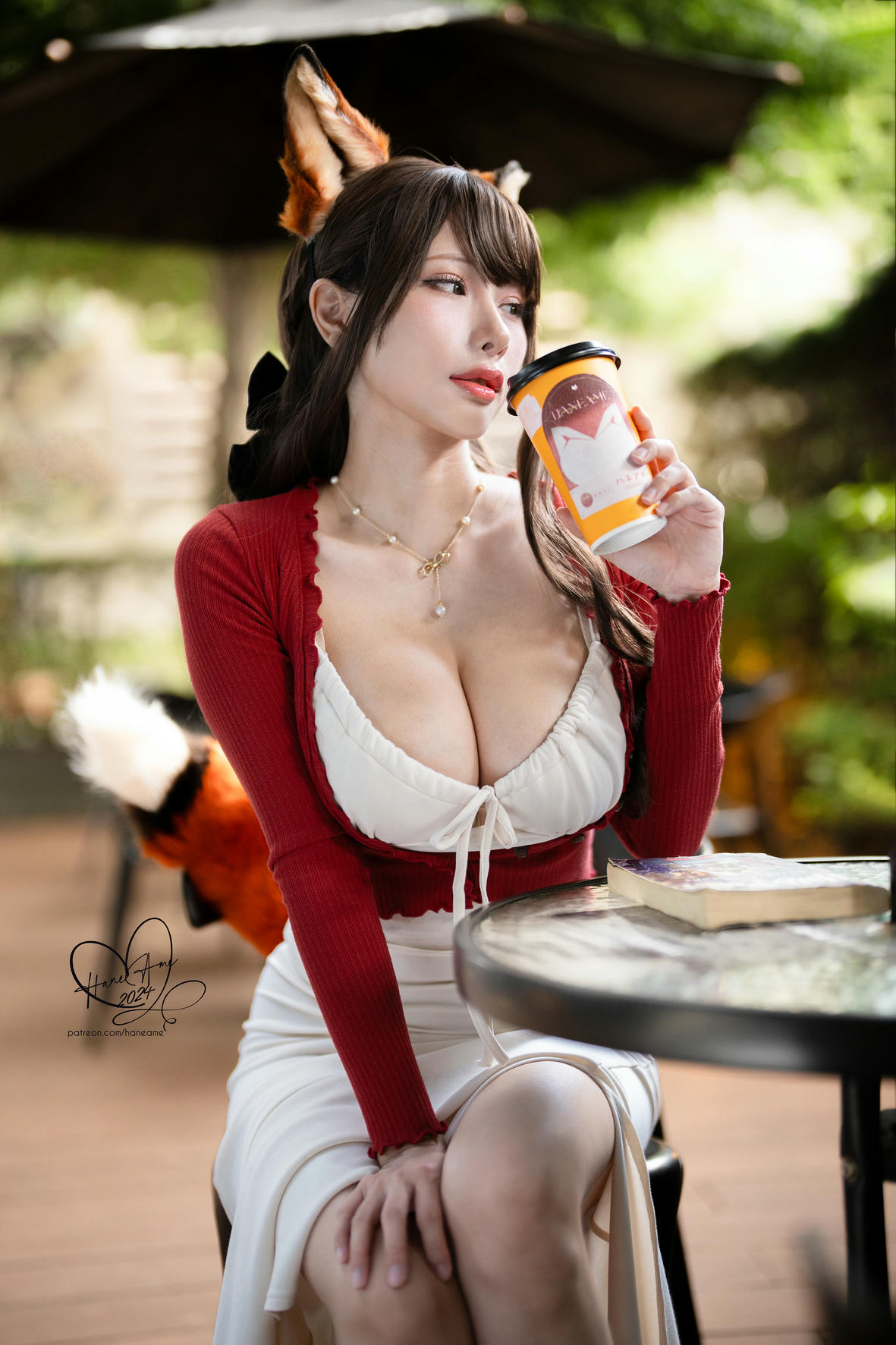 HaneAme雨波 NO.343 2024年11月 原創 寵物女友 秋日狐狸女友咖啡 [46P3V 498MB]_第1集