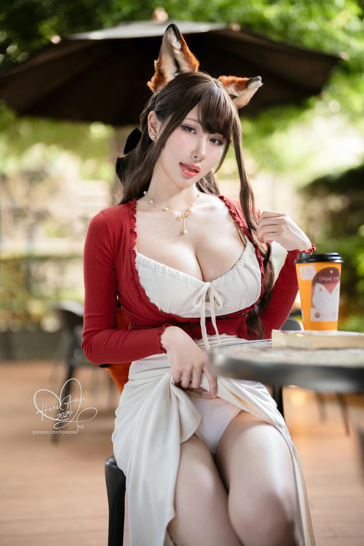 HaneAme雨波 NO.343 2024年11月 原創 寵物女友 秋日狐狸女友咖啡 [46P3V 498MB]_第1集