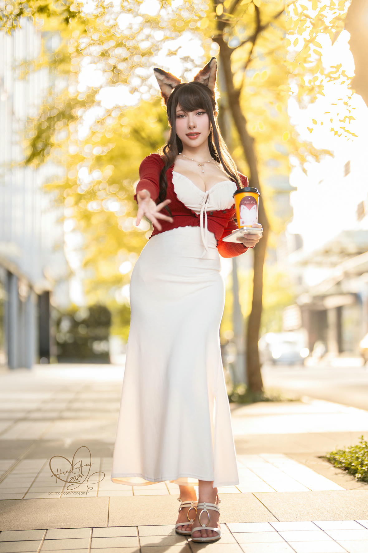 HaneAme雨波 NO.343 2024年11月 原創 寵物女友 秋日狐狸女友咖啡 [46P3V 498MB]_第2集