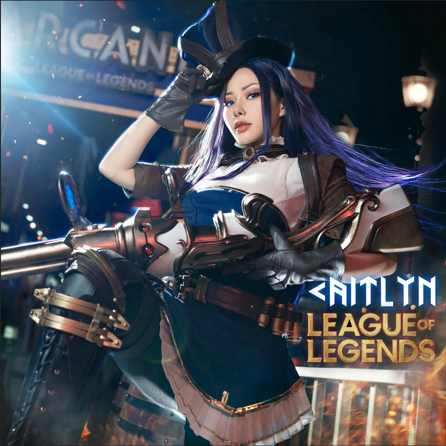 HaneAme雨波 NO.345 2024年12月 英雄联盟 凱特琳 [28P2V 322MB]_第1集