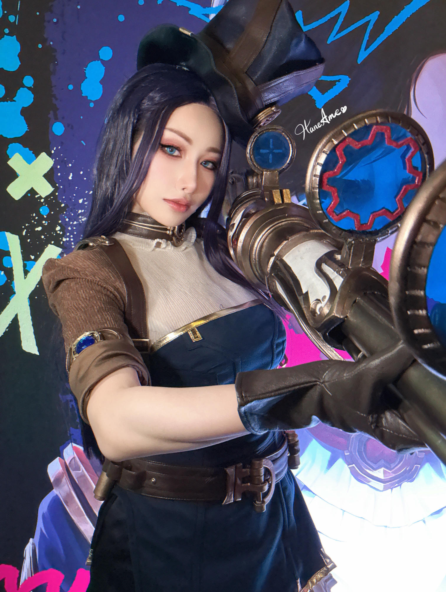 HaneAme雨波 NO.345 2024年12月 英雄联盟 凱特琳 [28P2V 322MB]_第1集