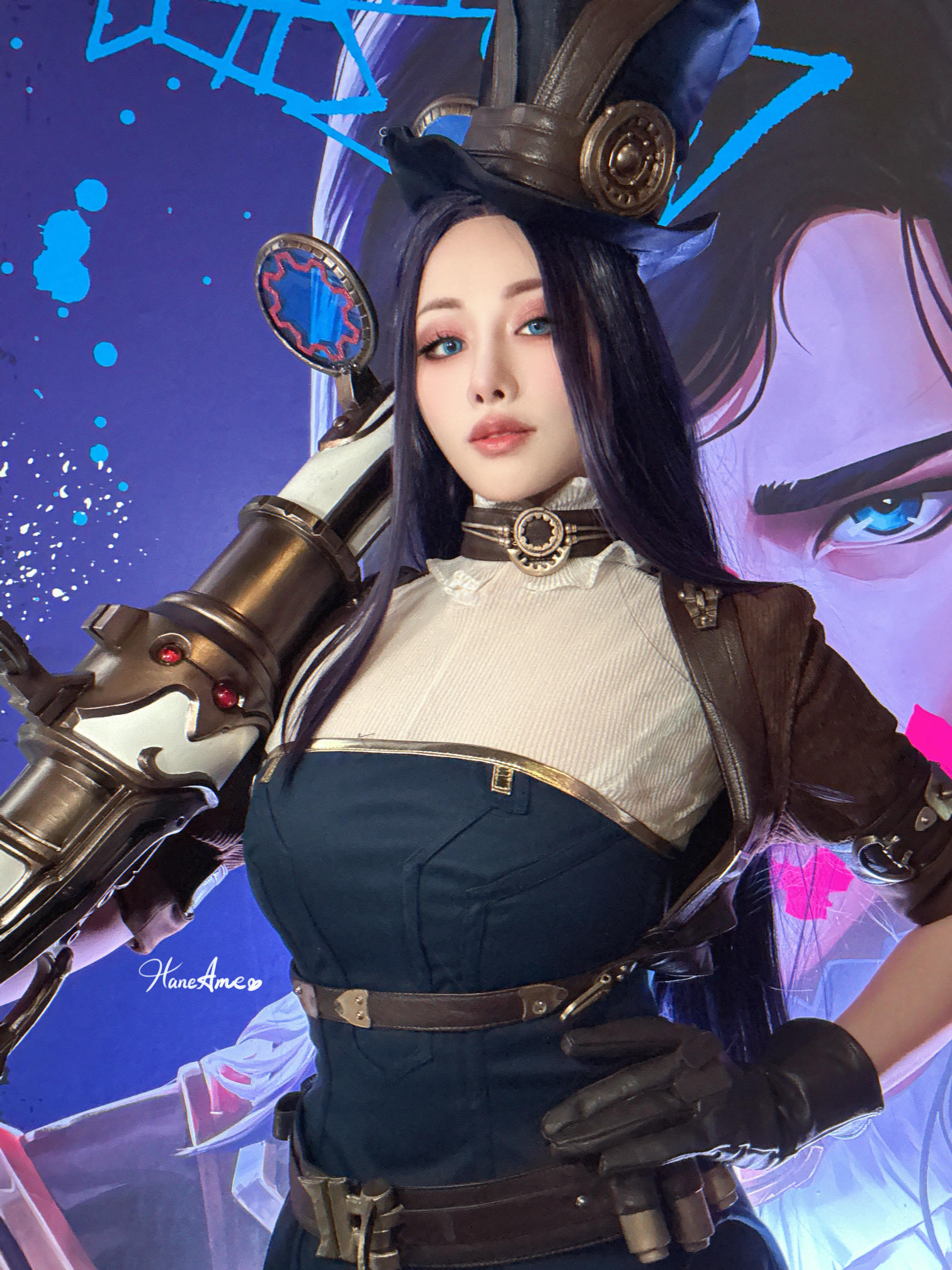 HaneAme雨波 NO.345 2024年12月 英雄联盟 凱特琳 [28P2V 322MB]_第1集