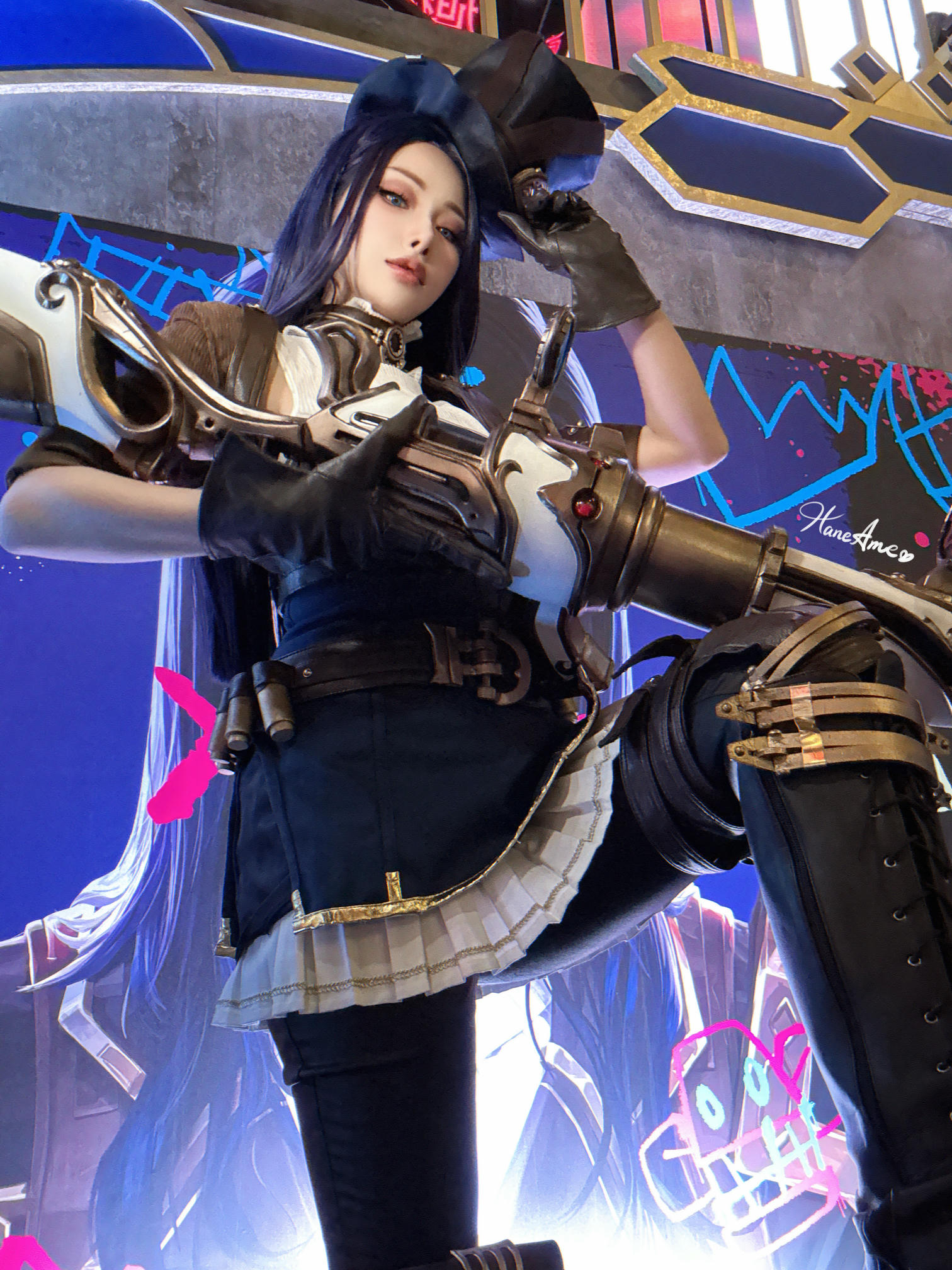 HaneAme雨波 NO.345 2024年12月 英雄联盟 凱特琳 [28P2V 322MB]_第1集