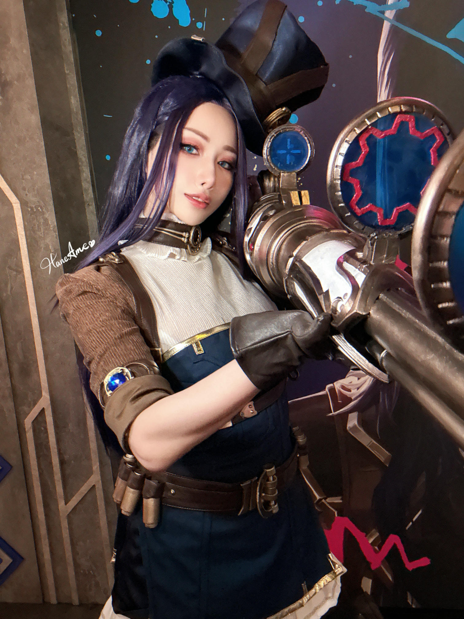 HaneAme雨波 NO.345 2024年12月 英雄联盟 凱特琳 [28P2V 322MB]_第1集