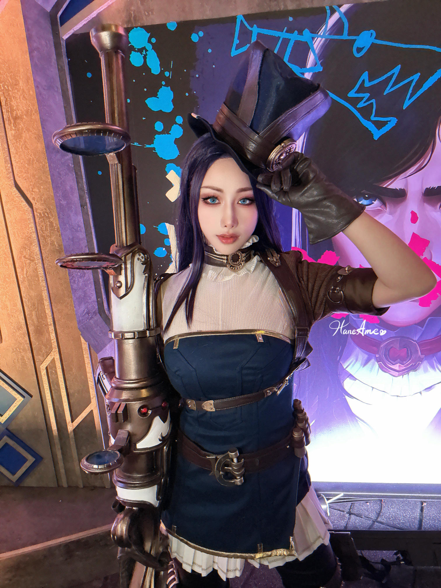 HaneAme雨波 NO.345 2024年12月 英雄联盟 凱特琳 [28P2V 322MB]_第1集