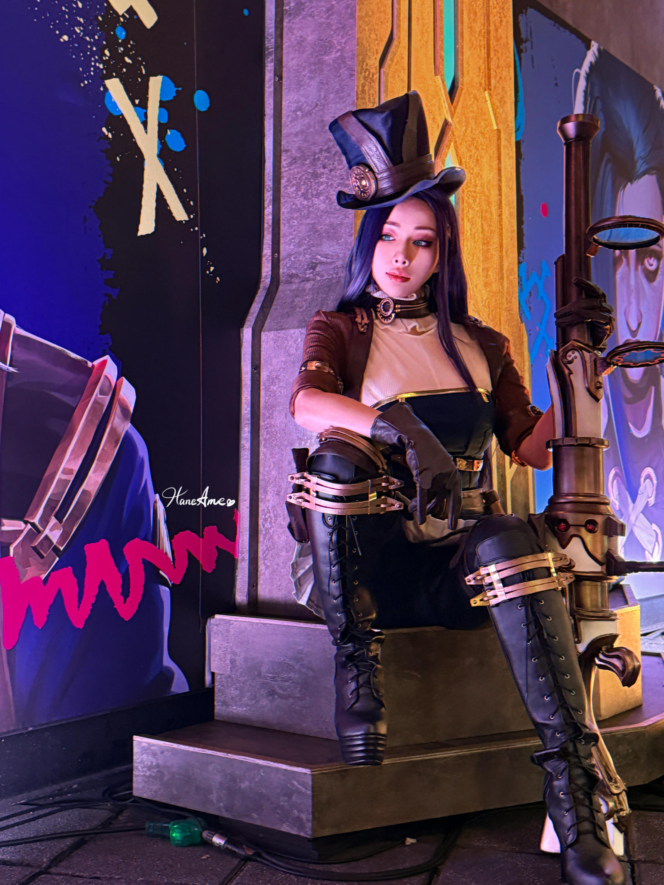 HaneAme雨波 NO.345 2024年12月 英雄联盟 凱特琳 [28P2V 322MB]_第2集