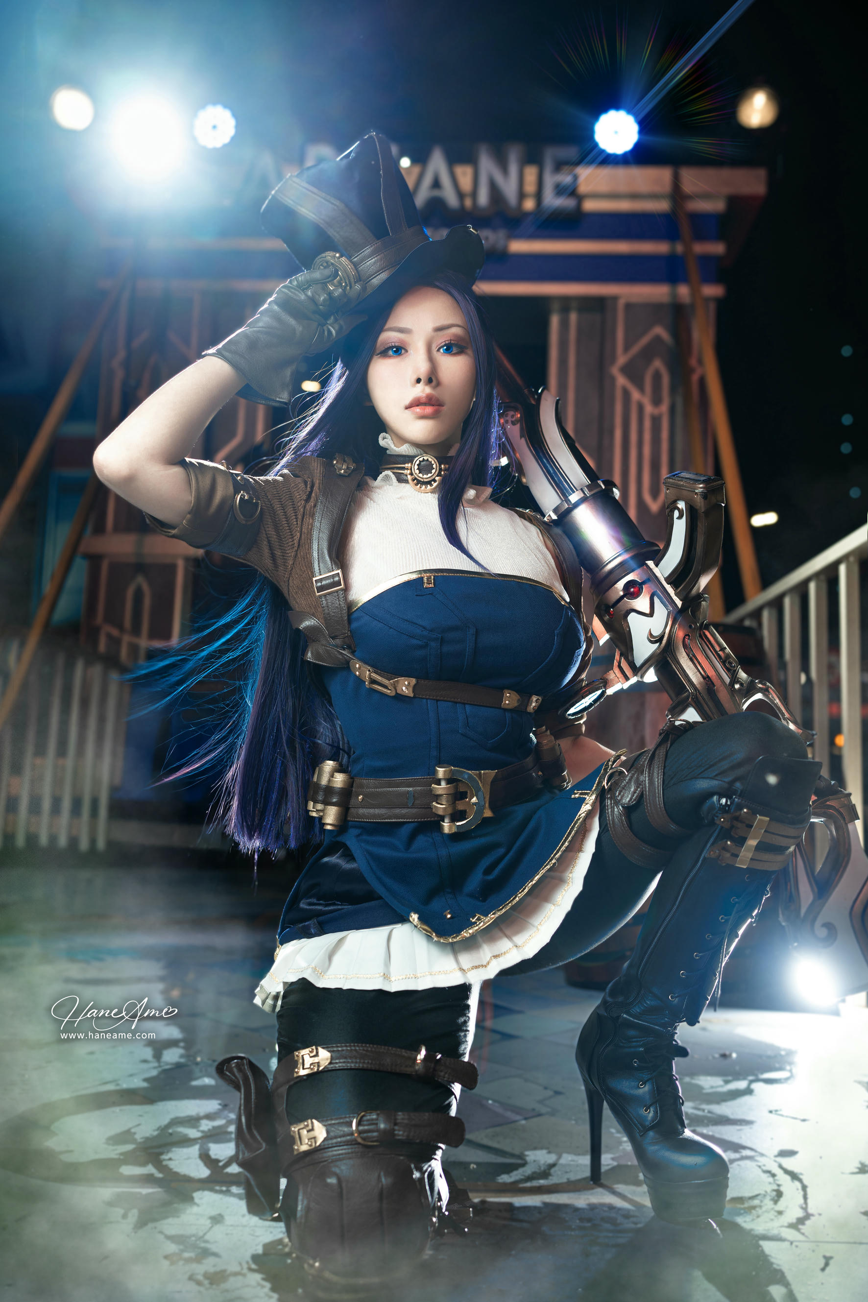 HaneAme雨波 NO.345 2024年12月 英雄联盟 凱特琳 [28P2V 322MB]_第1集