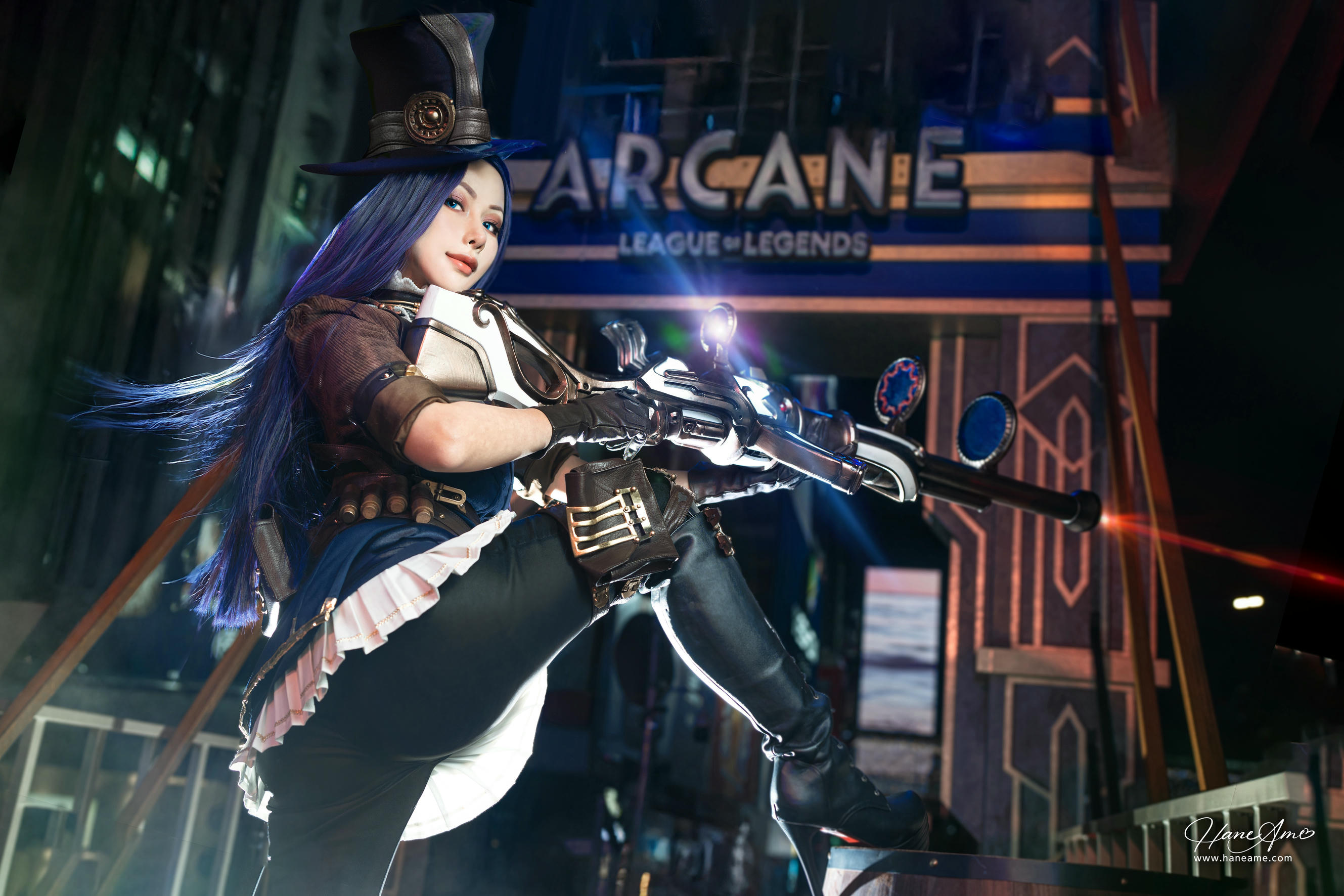 HaneAme雨波 NO.345 2024年12月 英雄联盟 凱特琳 [28P2V 322MB]_第1集