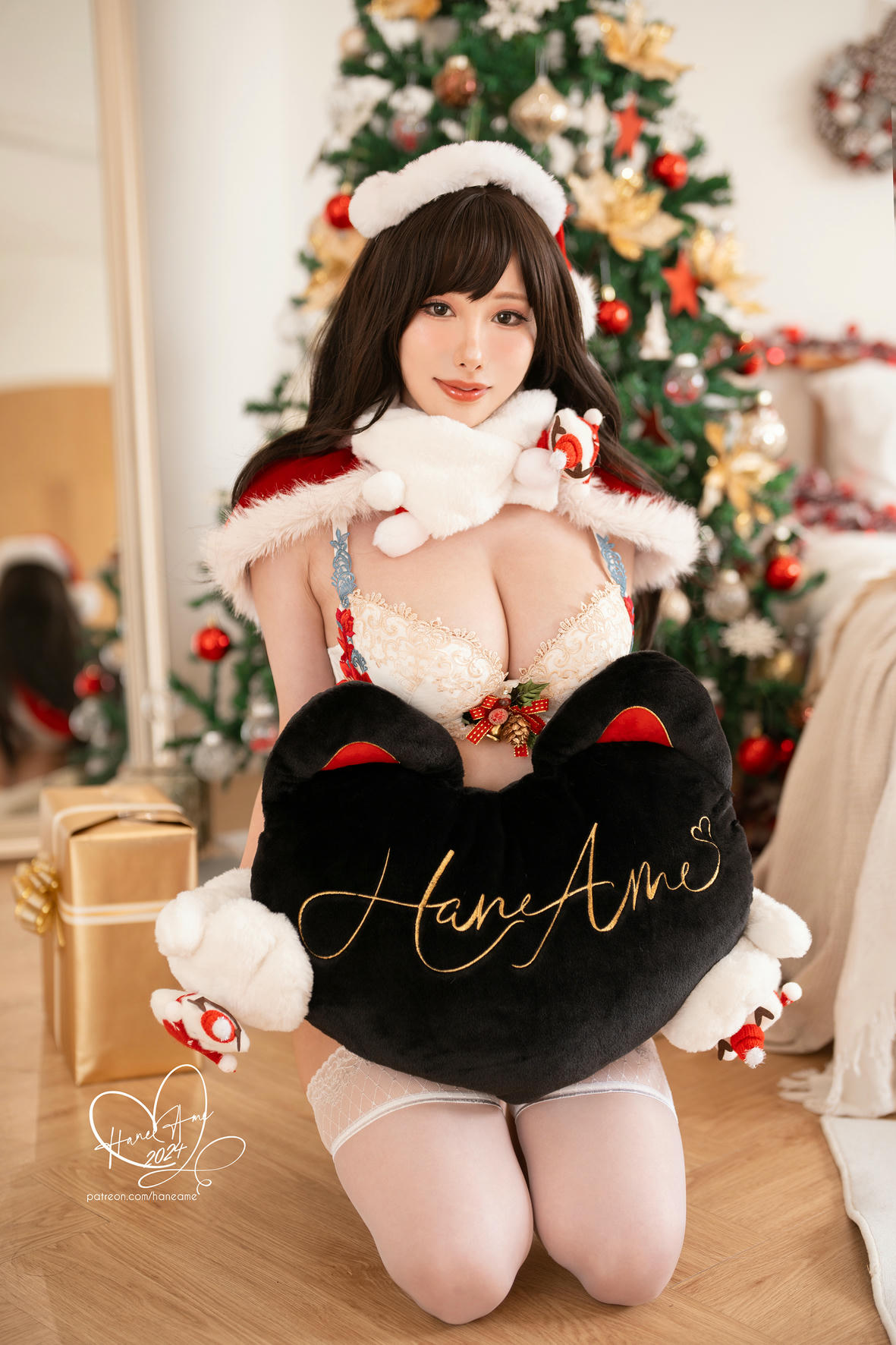 HaneAme雨波 NO.346 2024年12月 原创 2024聖誕節內衣 [40P3V 600MB]_第1集