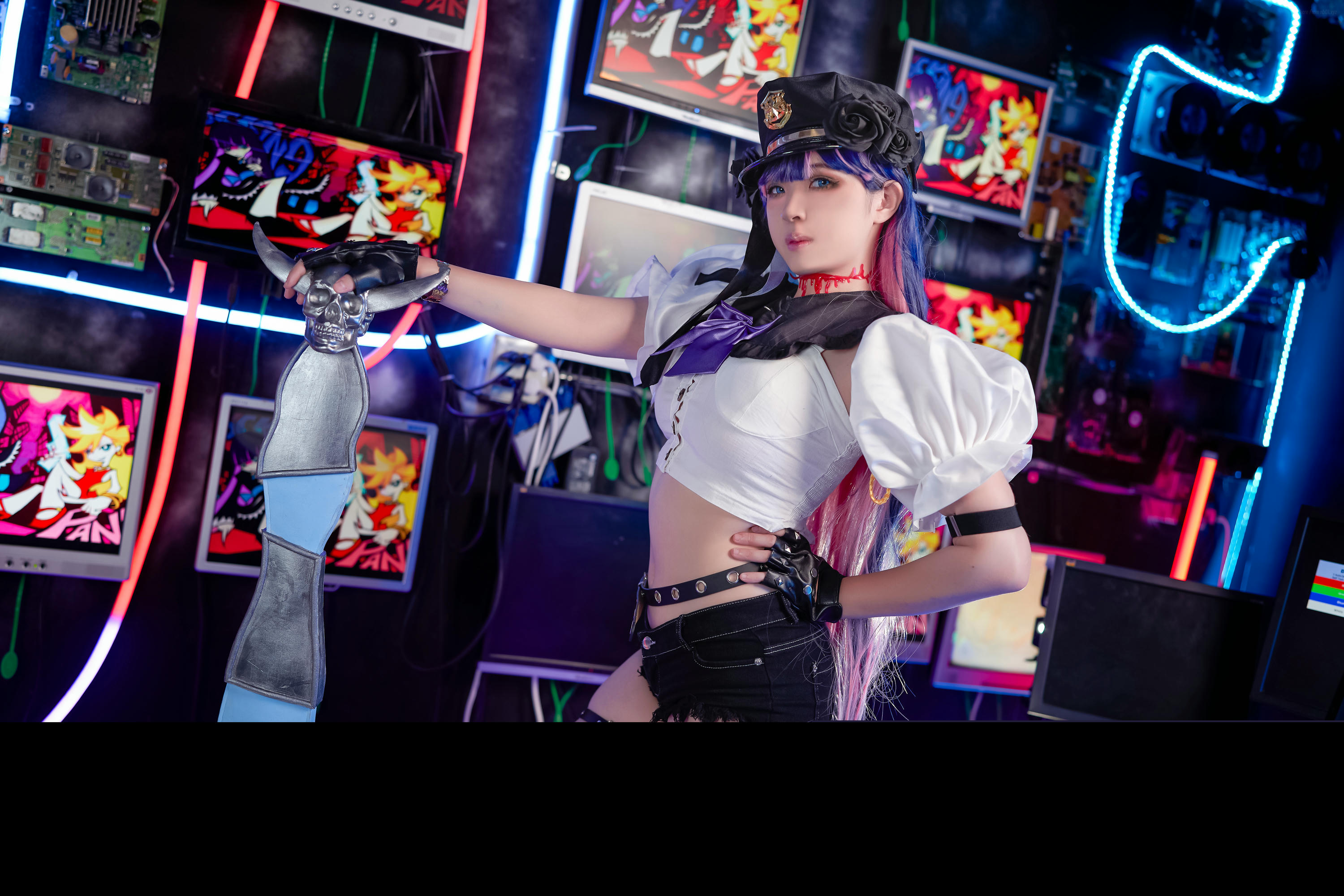 奈奈紀(@Hatori Sama)奈奈纪-2022-11-20_Panty and Stocking_ Zombie episode Police_ (Patreon)_00_第1集