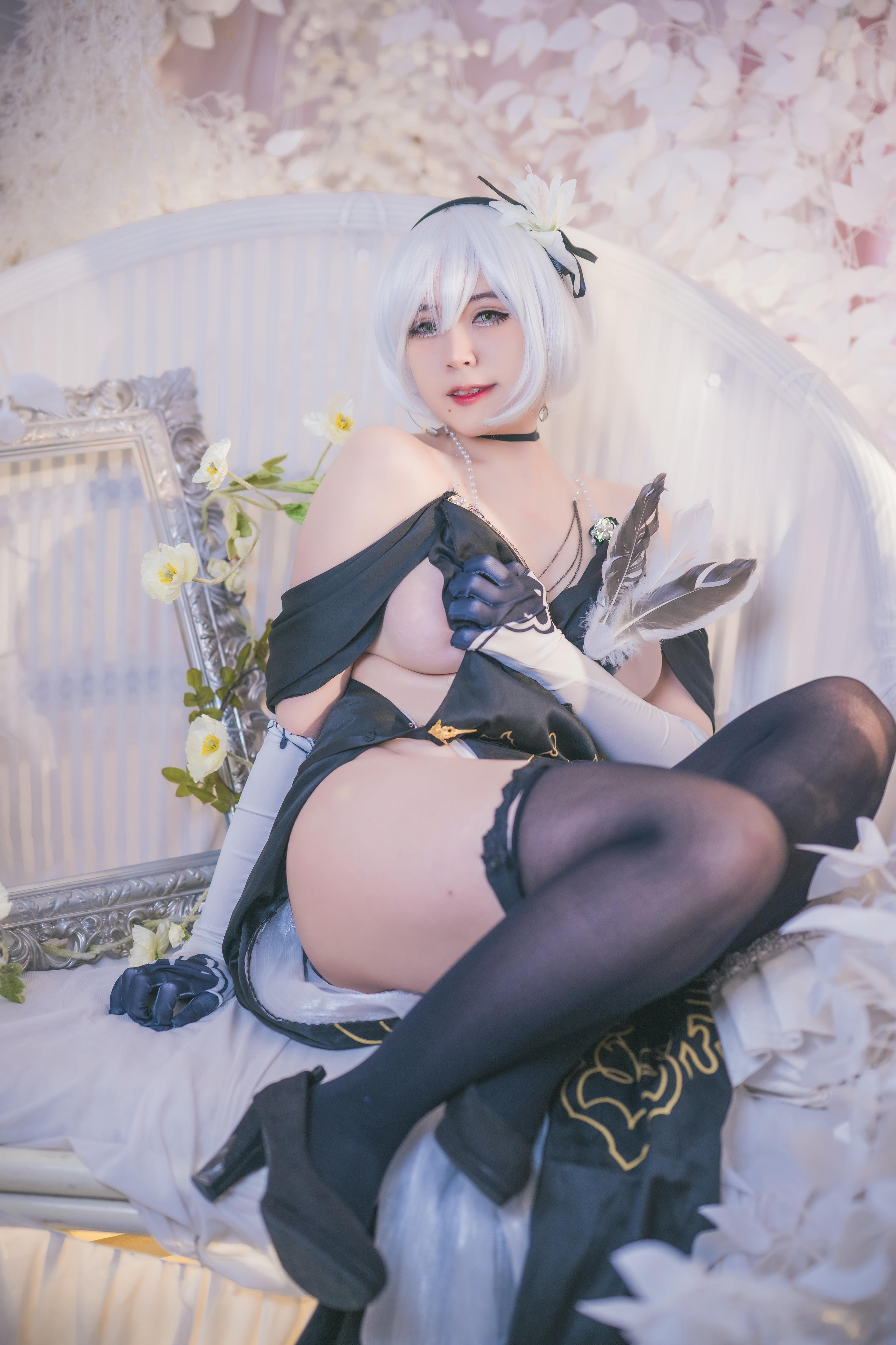 奈奈紀(@Hatori Sama)奈奈纪-2023-04-15_2B Nightdress _ fan art version 10P (Patreon)_00_第1集