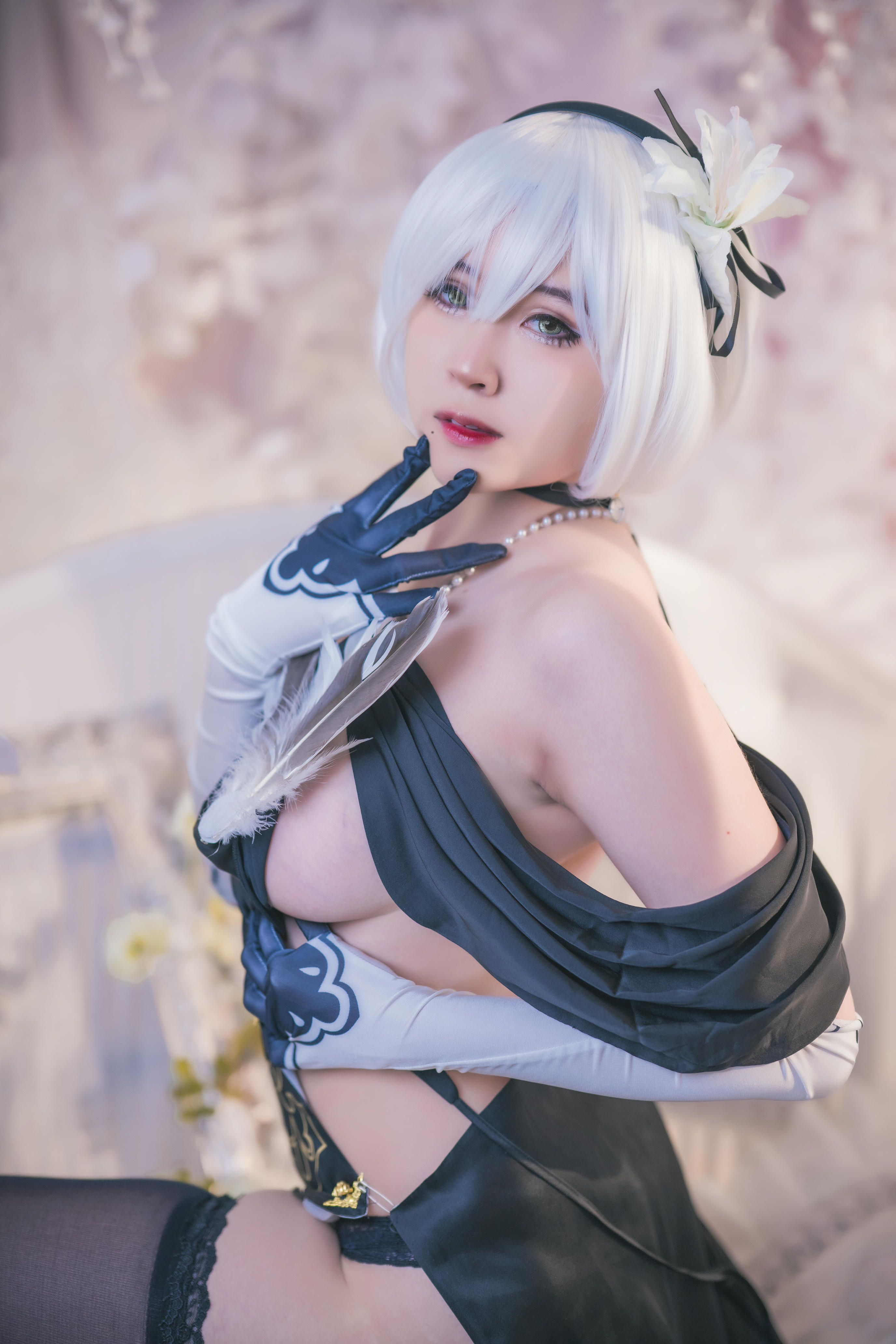 奈奈紀(@Hatori Sama)奈奈纪-2023-04-15_2B Nightdress _ fan art version 10P (Patreon)_00_第1集