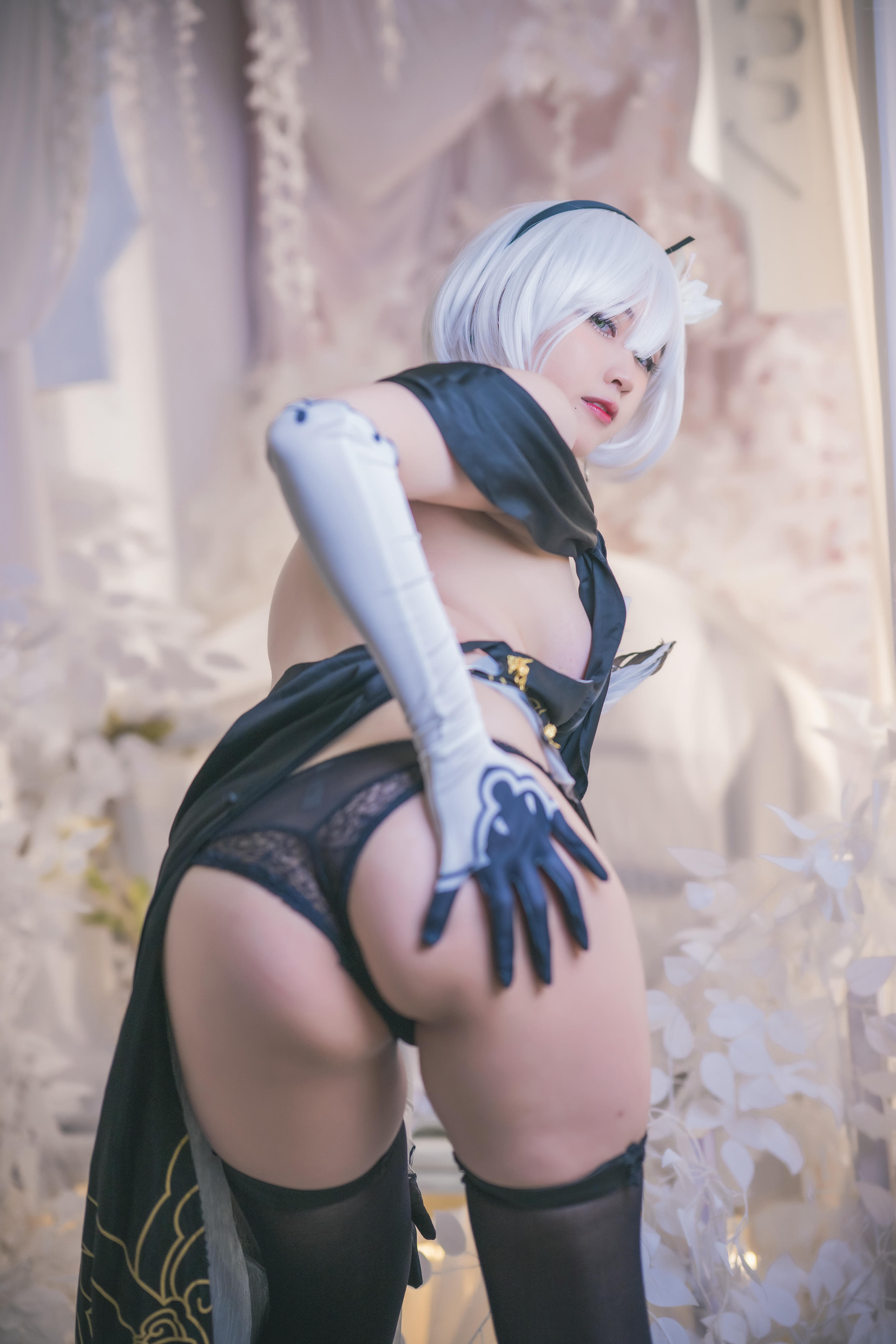 奈奈紀(@Hatori Sama)奈奈纪-2023-04-15_2B Nightdress _ fan art version 10P (Patreon)_00_第1集