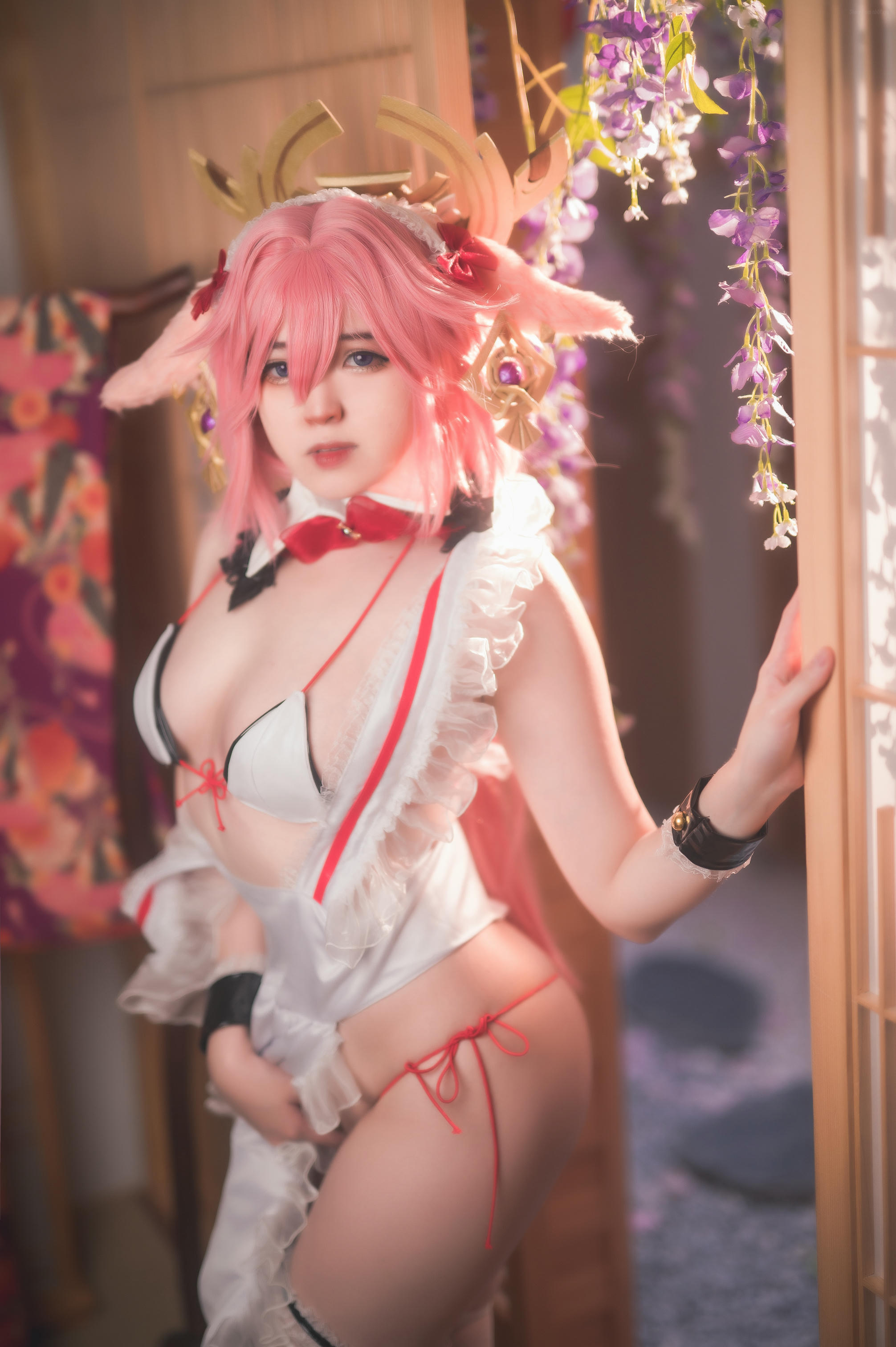 奈奈紀(@Hatori Sama)奈奈纪-2022-06-27_Yae Miko Maid Cosplay 10p (Patreon)_00_第1集