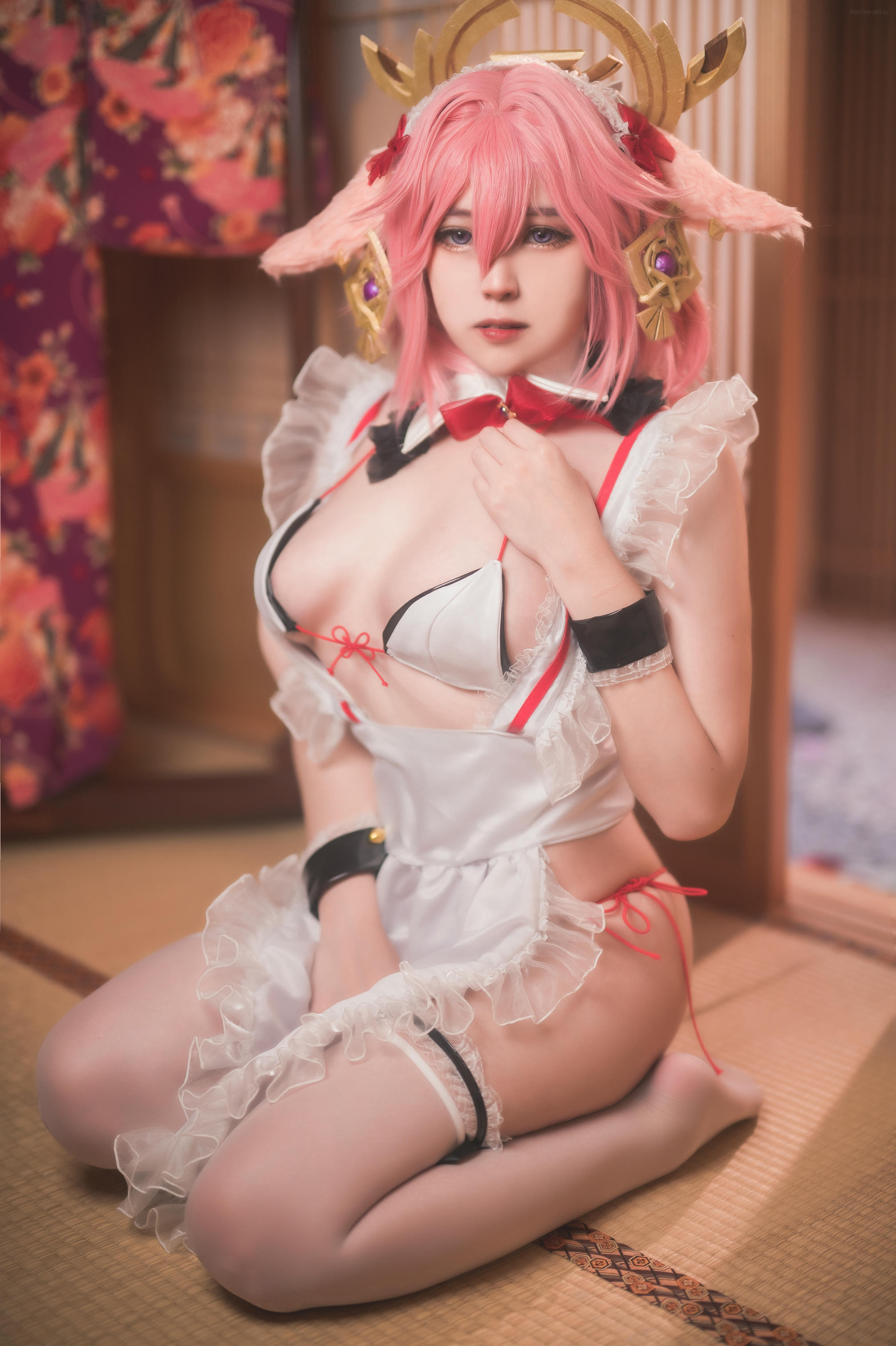 奈奈紀(@Hatori Sama)奈奈纪-2022-06-27_Yae Miko Maid Cosplay 10p (Patreon)_00_第1集