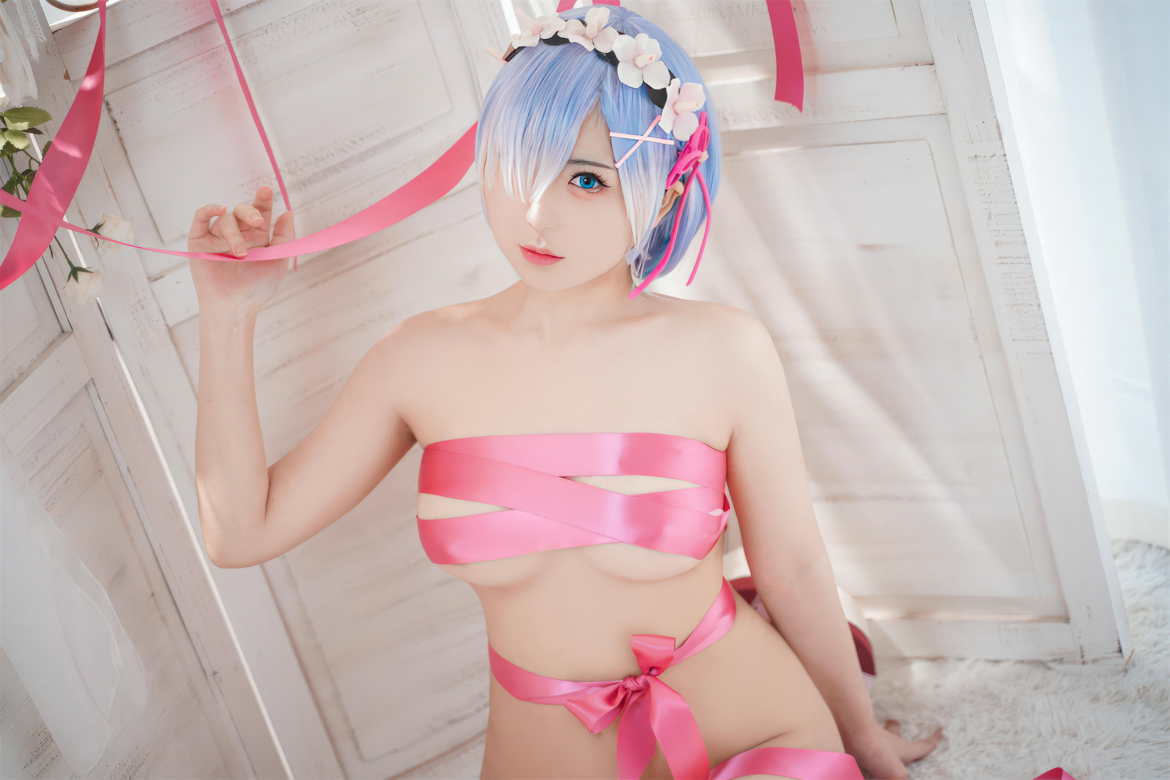 虎森森 NO.021 蕾姆丝带 [46P-412MB]_第2集