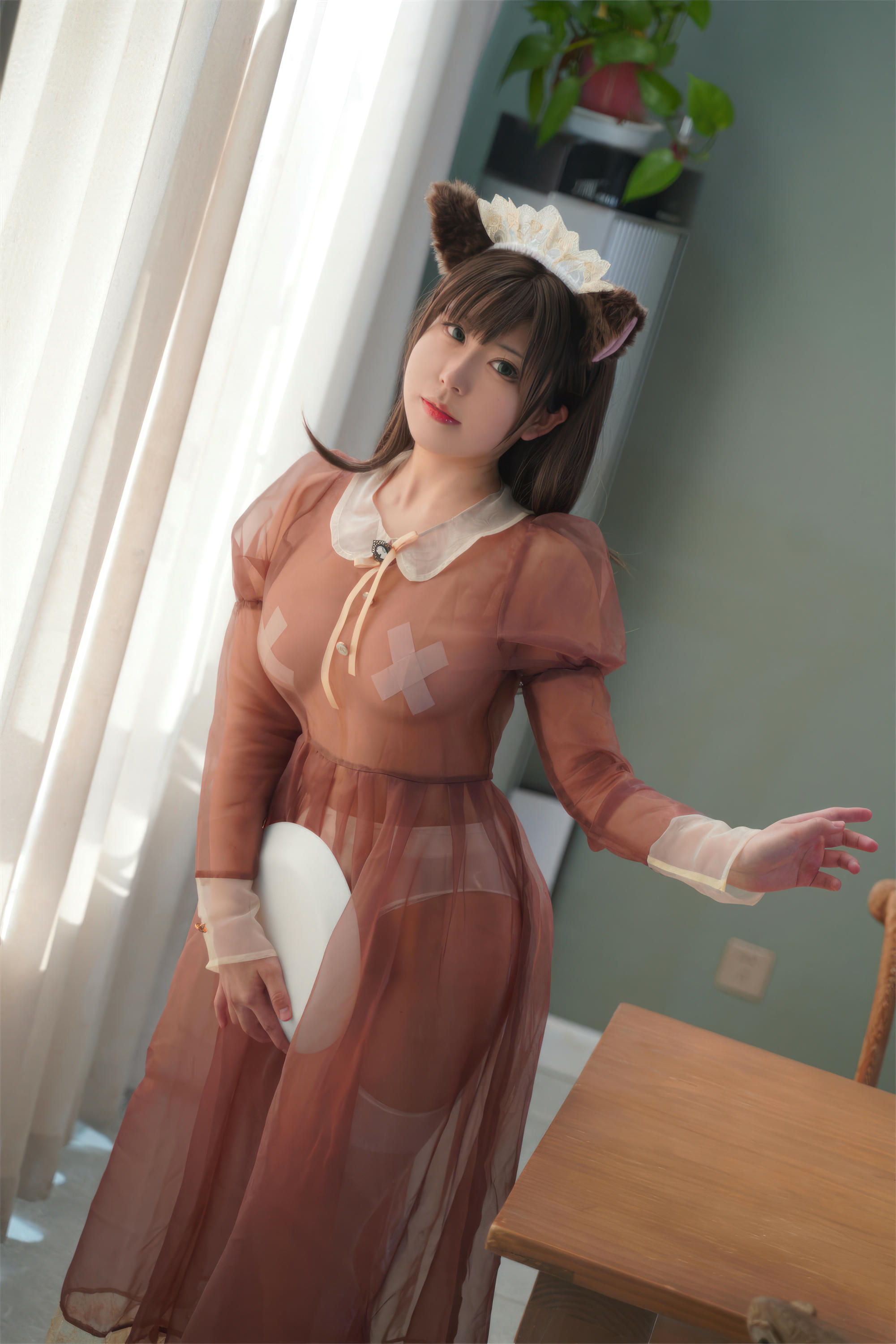 虎森森 NO.042 棕色透明女仆[35P-229.2M]_第2集