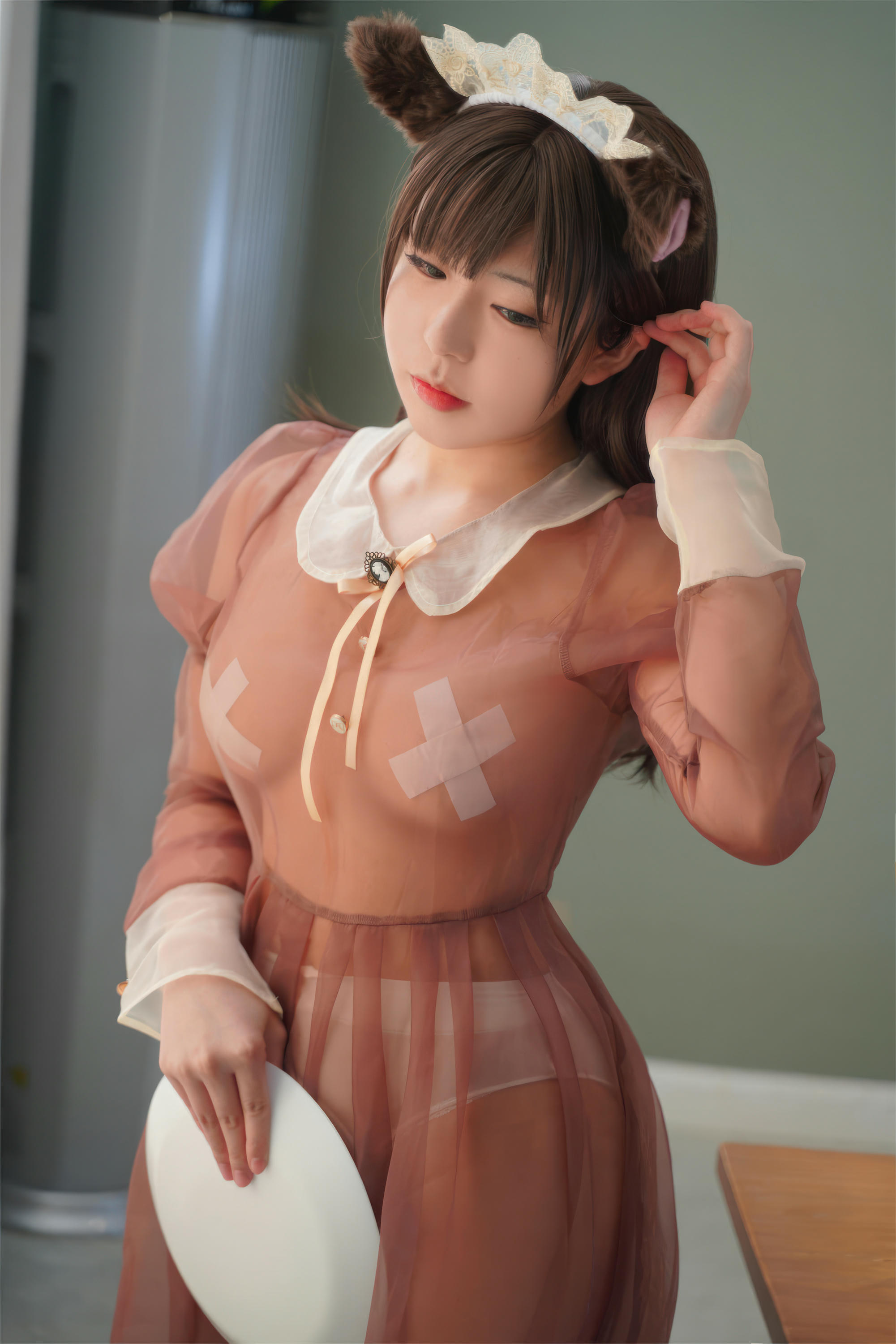 虎森森 NO.042 棕色透明女仆[35P-229.2M]_第2集