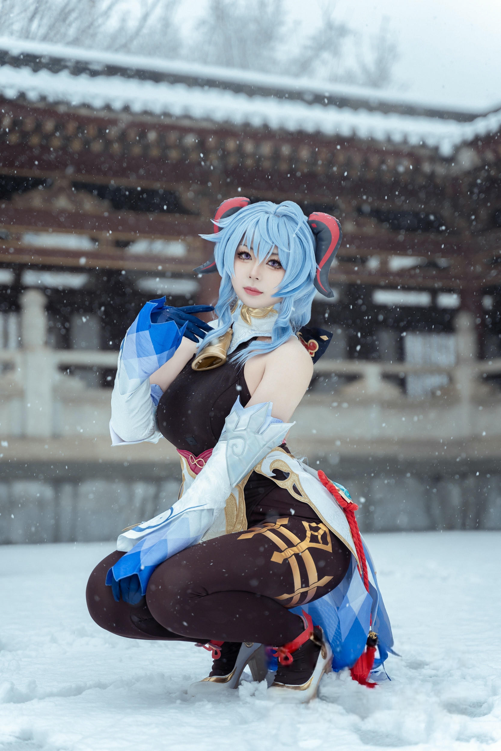 虎森森 NO.046 原神 甘雨 雪景[42P 298.2M]_第1集