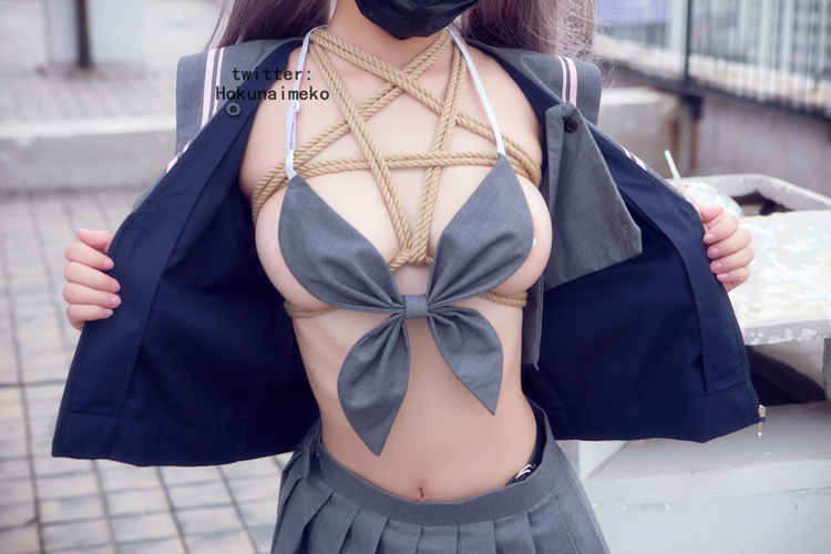 北乃芽子-Hokunaimeko NO.010 絞り！露出！スク水のＪＫ[90P 244MB]_第1集