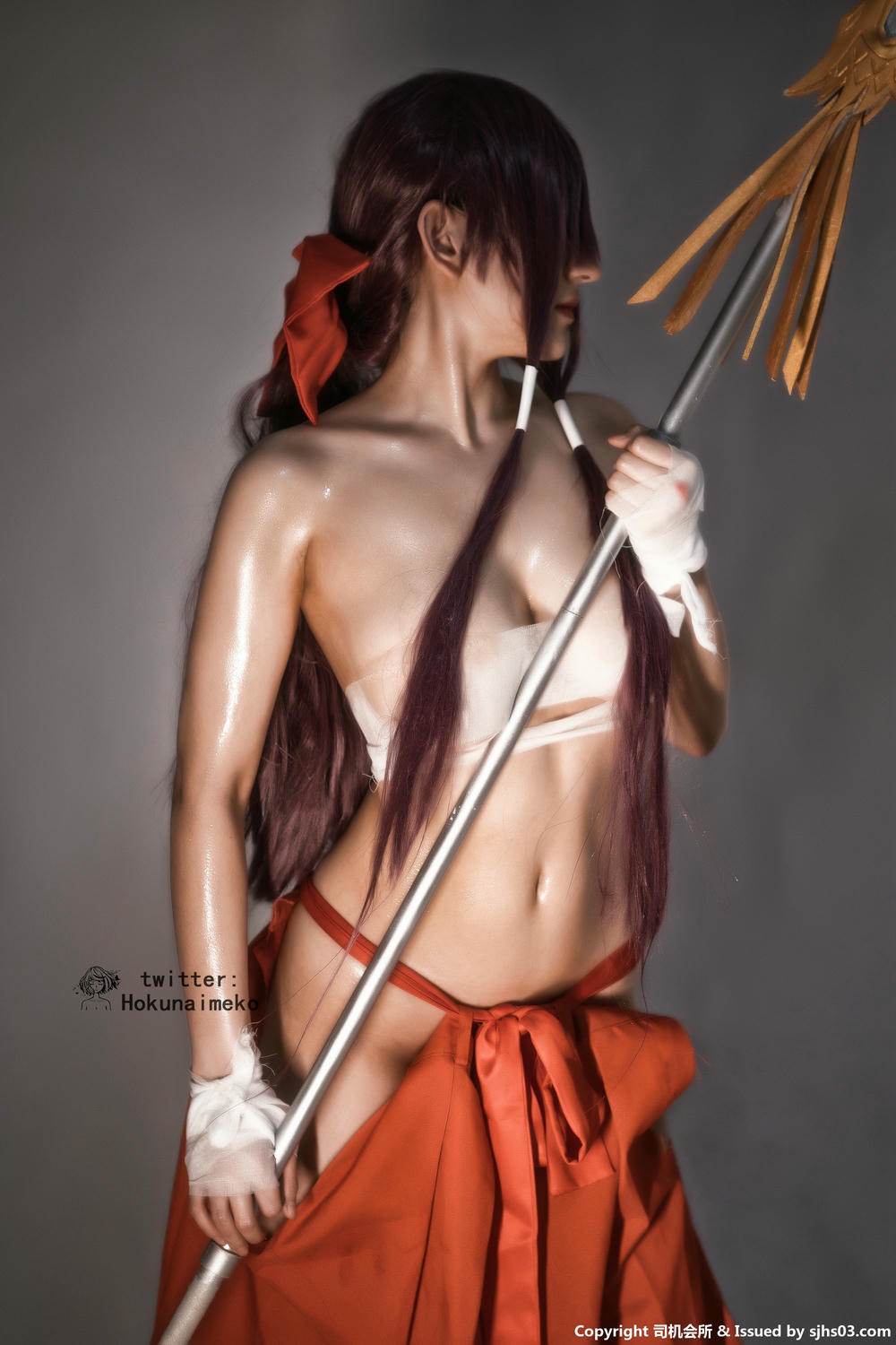 北乃芽子-Hokunaimeko NO.022 关云长巫女版 [31P 1V 72MB]-图包_第1集