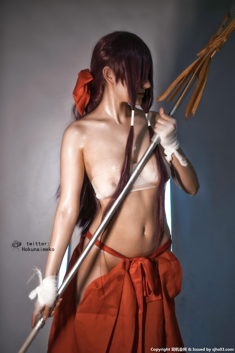 北乃芽子-Hokunaimeko NO.022 关云长巫女版 [31P 1V 72MB]-图包_第1集