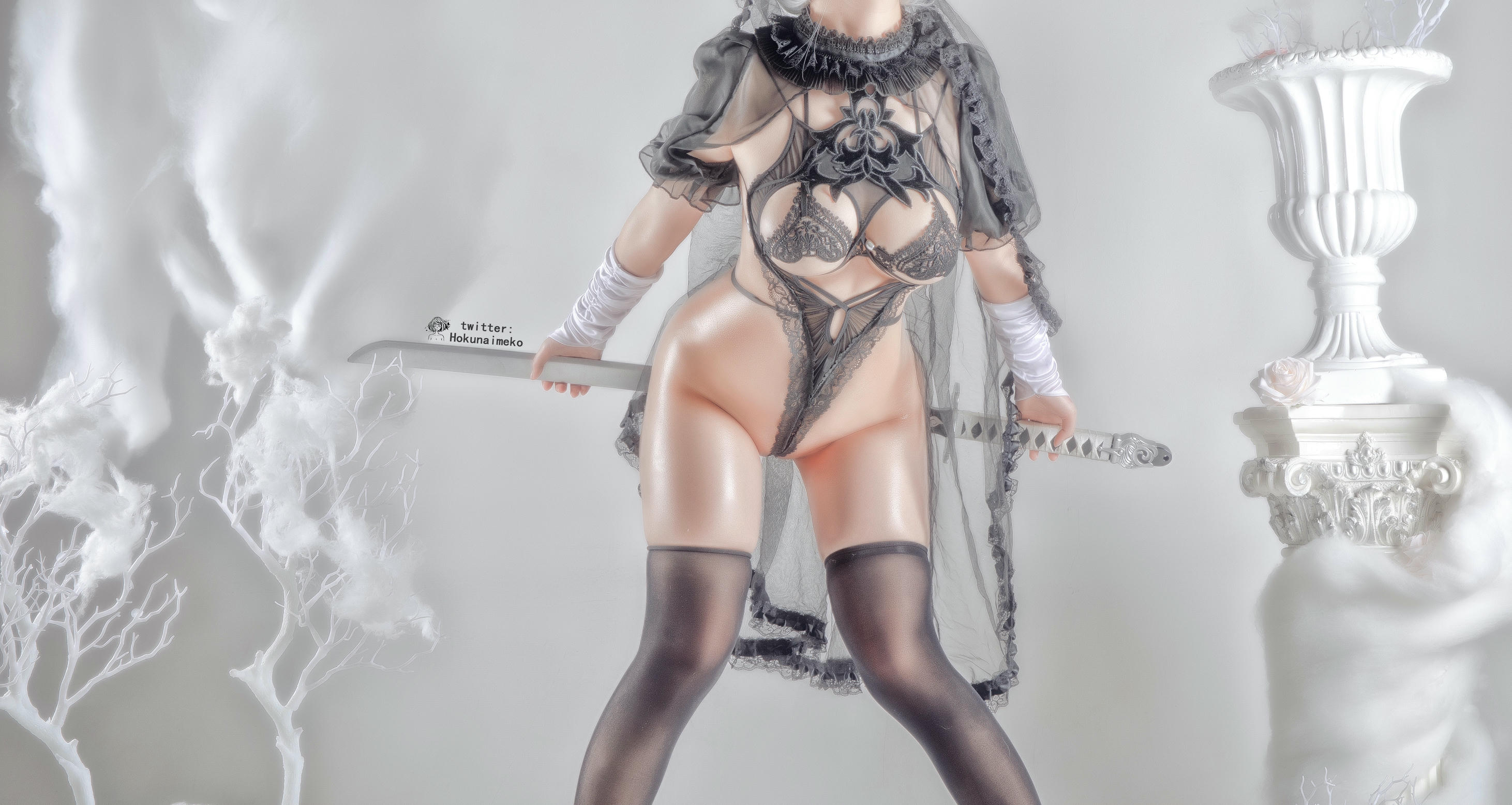 北乃芽子-Hokunaimeko NO.040 2B 蕾丝 [38P 410MB]_第1集