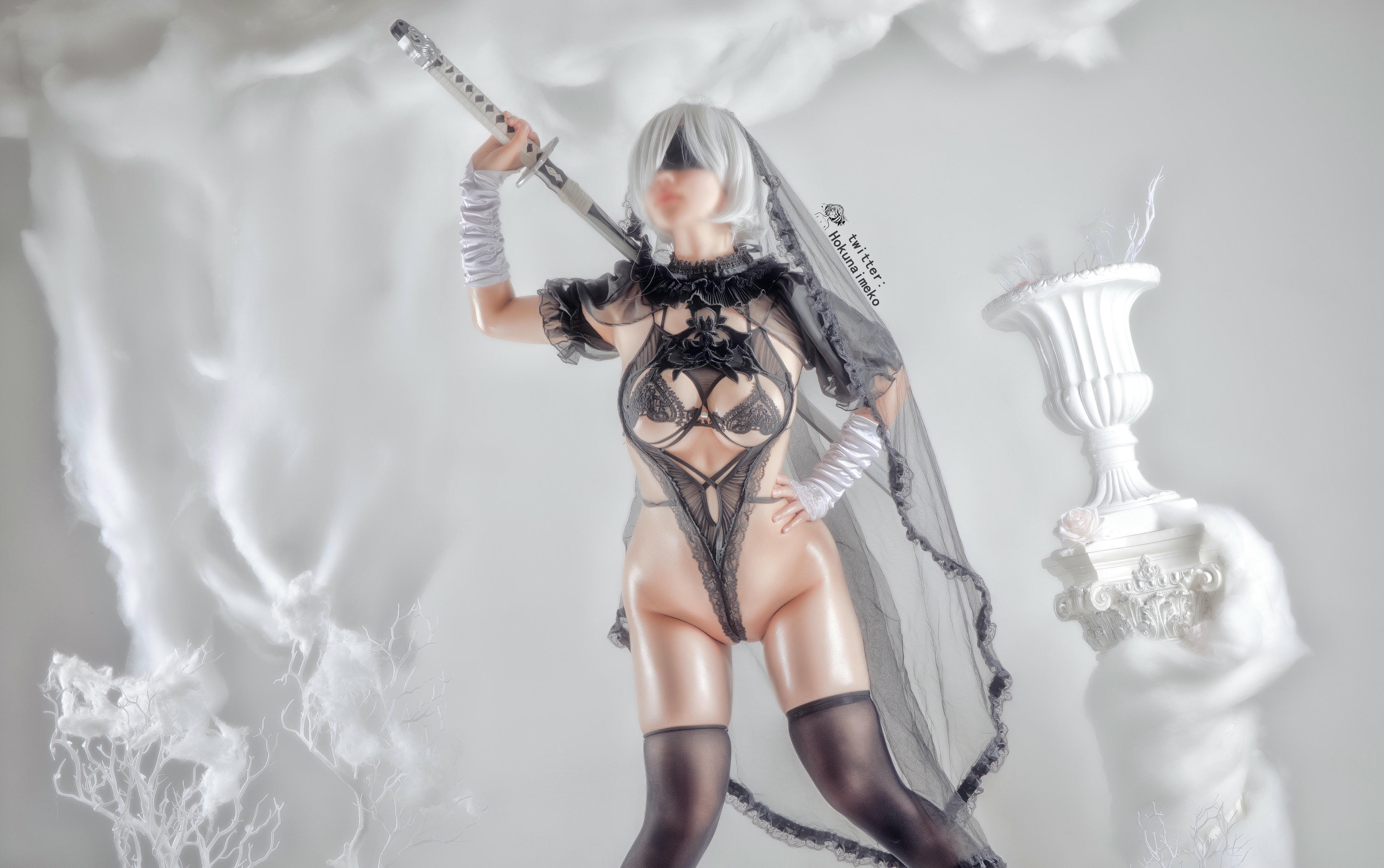 北乃芽子-Hokunaimeko NO.040 2B 蕾丝 [38P 410MB]_第2集