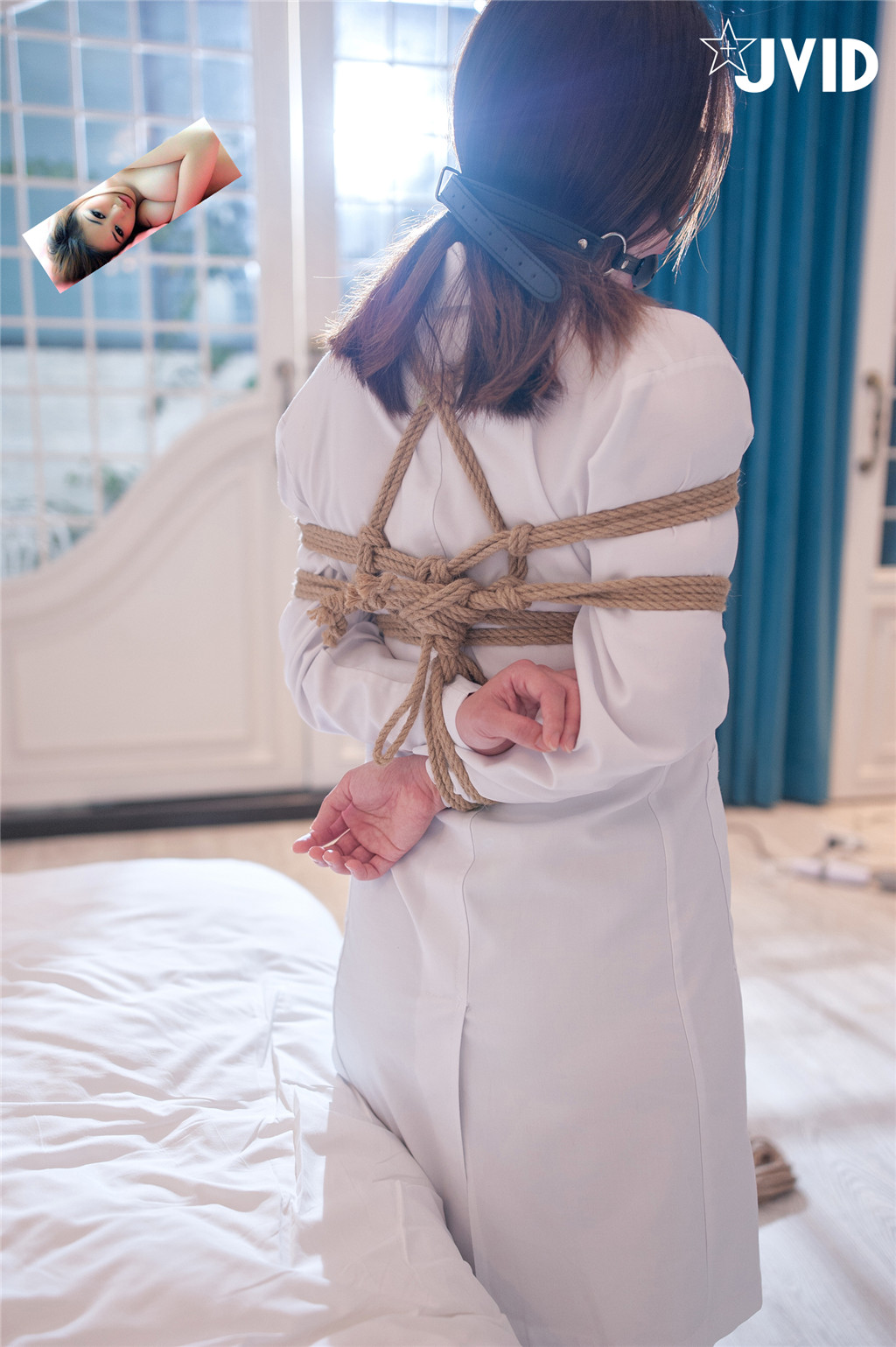JVID【全裸调教无遮】黑丝S级素人女医师の束缚调教日志全身捆绑+口球の放置挣扎高清私拍 52P1V_第3集