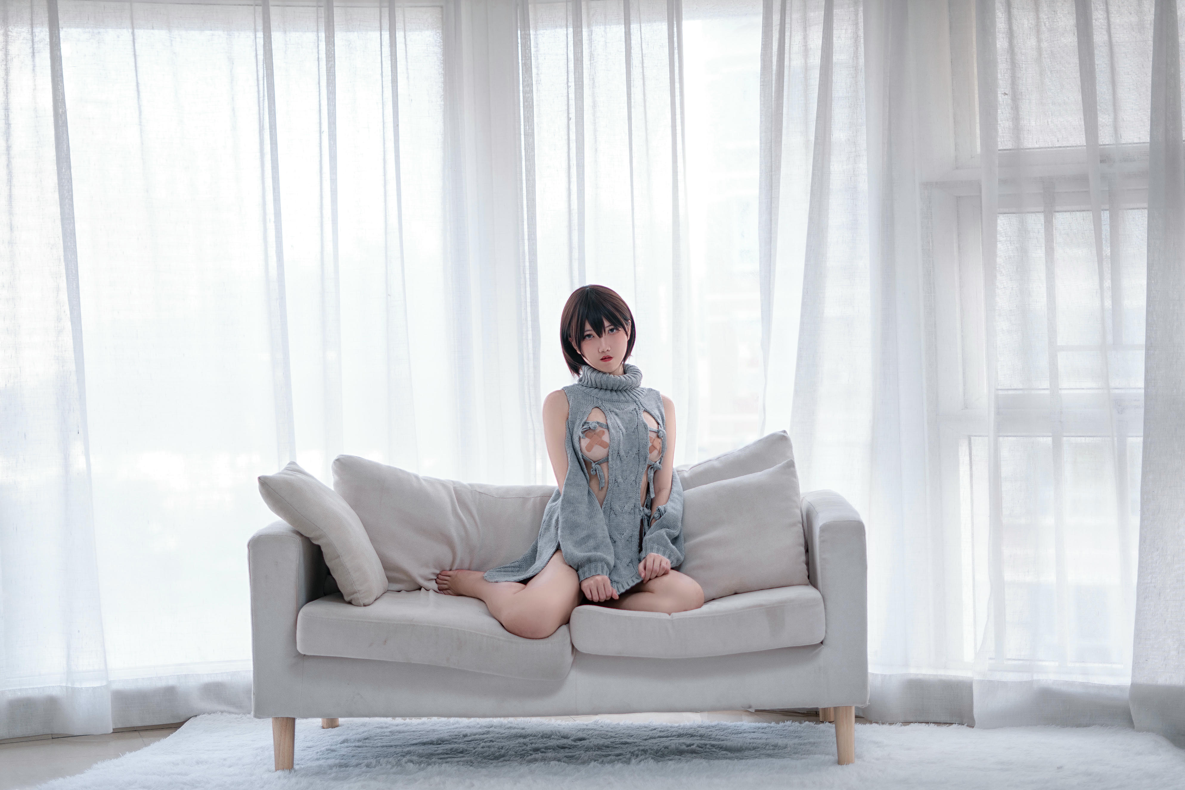 阿薰kaOri NO.001 露背毛衣 [20P-105MB]_第1集