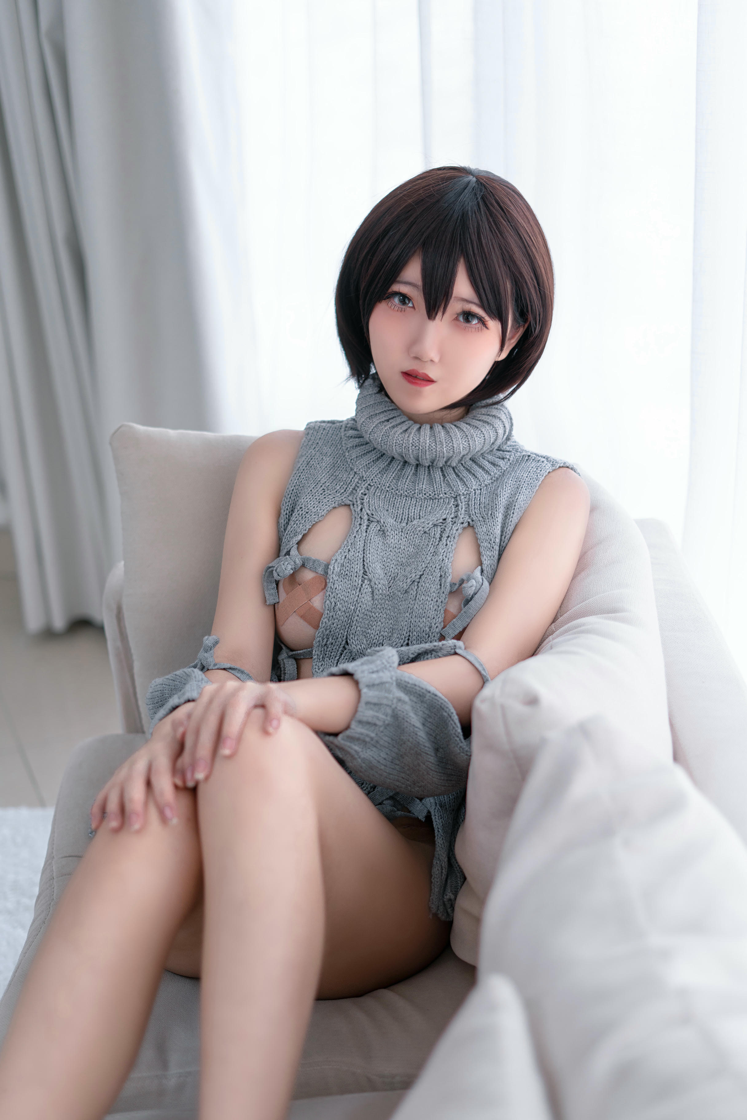 阿薰kaOri NO.001 露背毛衣 [20P-105MB]_第1集