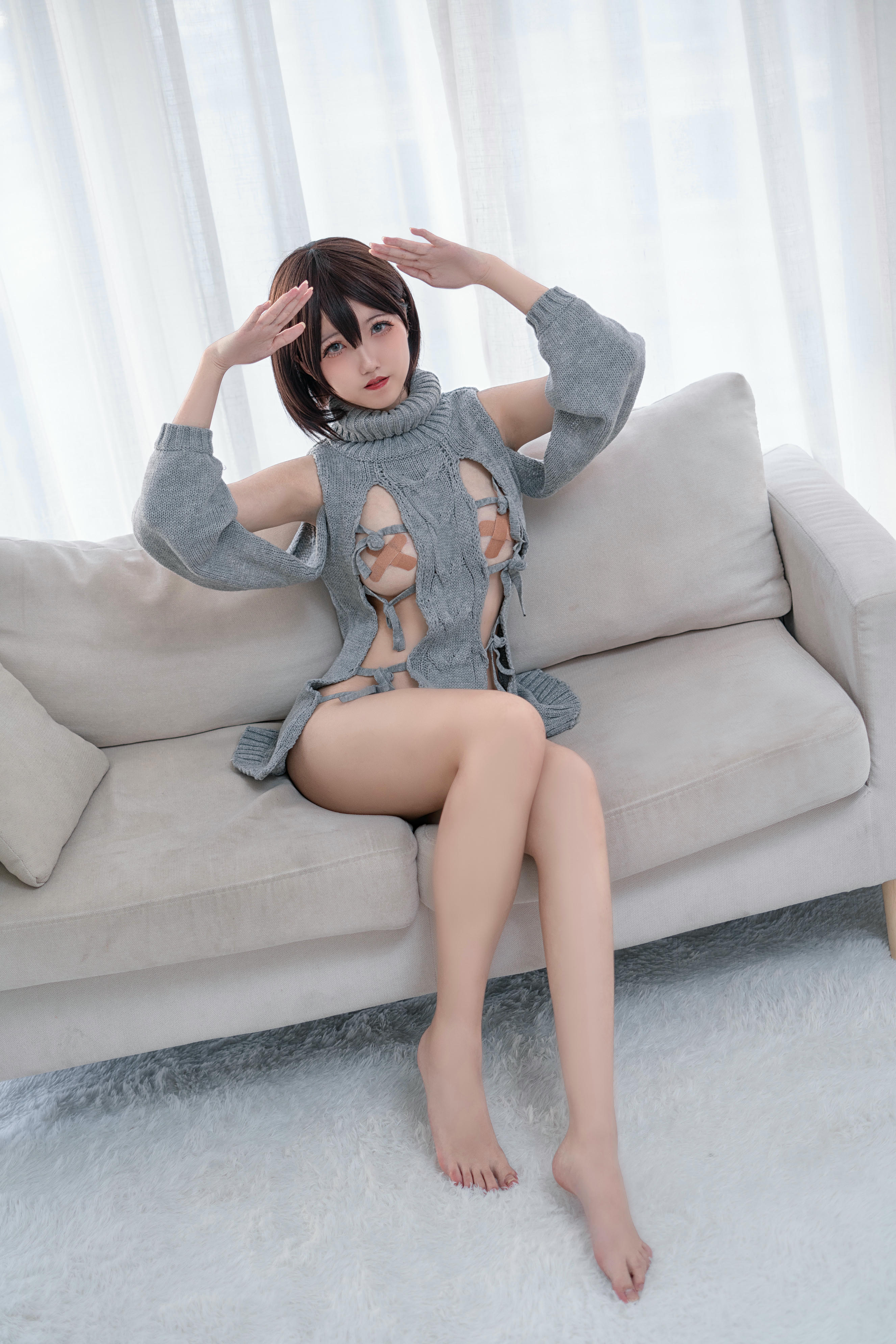 阿薰kaOri NO.001 露背毛衣 [20P-105MB]_第1集