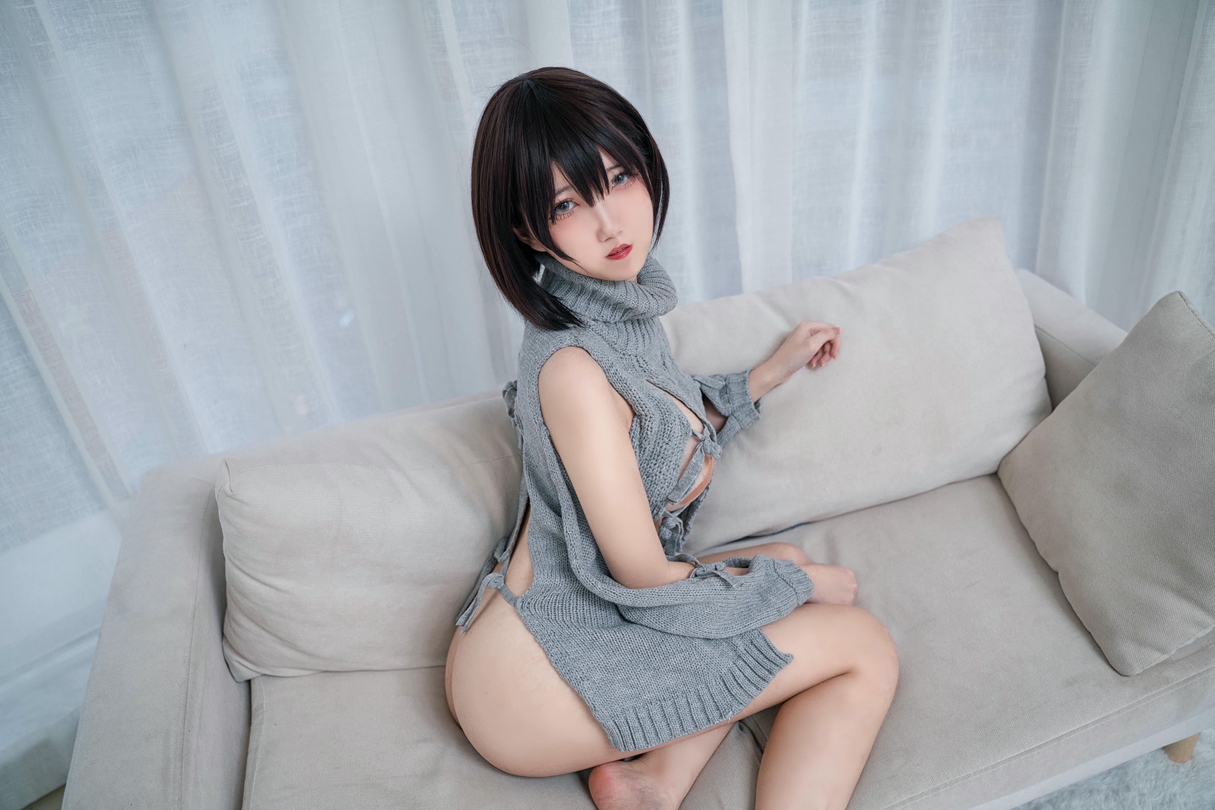 阿薰kaOri NO.001 露背毛衣 [20P-105MB]_第1集