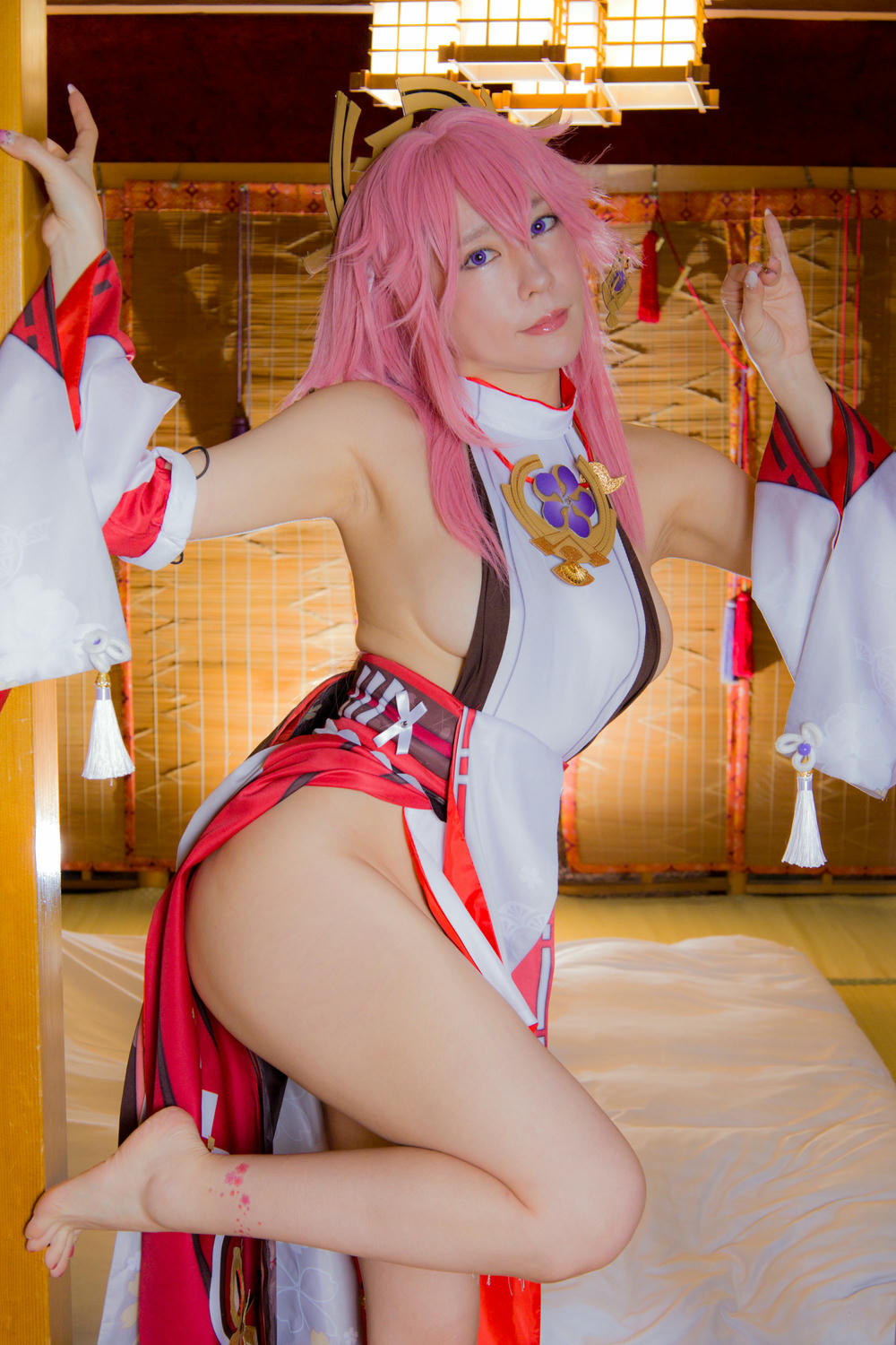 林檎蜜纪Cosplayer-HERESYNO.032 Yae Miko (Genshin Impact) [139P1V-2_1.32GB]_第1集