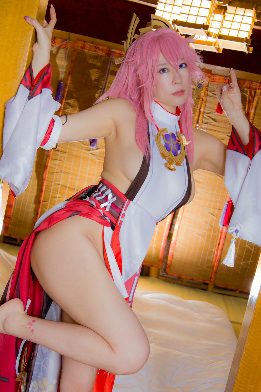 林檎蜜纪Cosplayer-HERESYNO.032 Yae Miko (Genshin Impact) [139P1V-2_1.32GB]_第1集